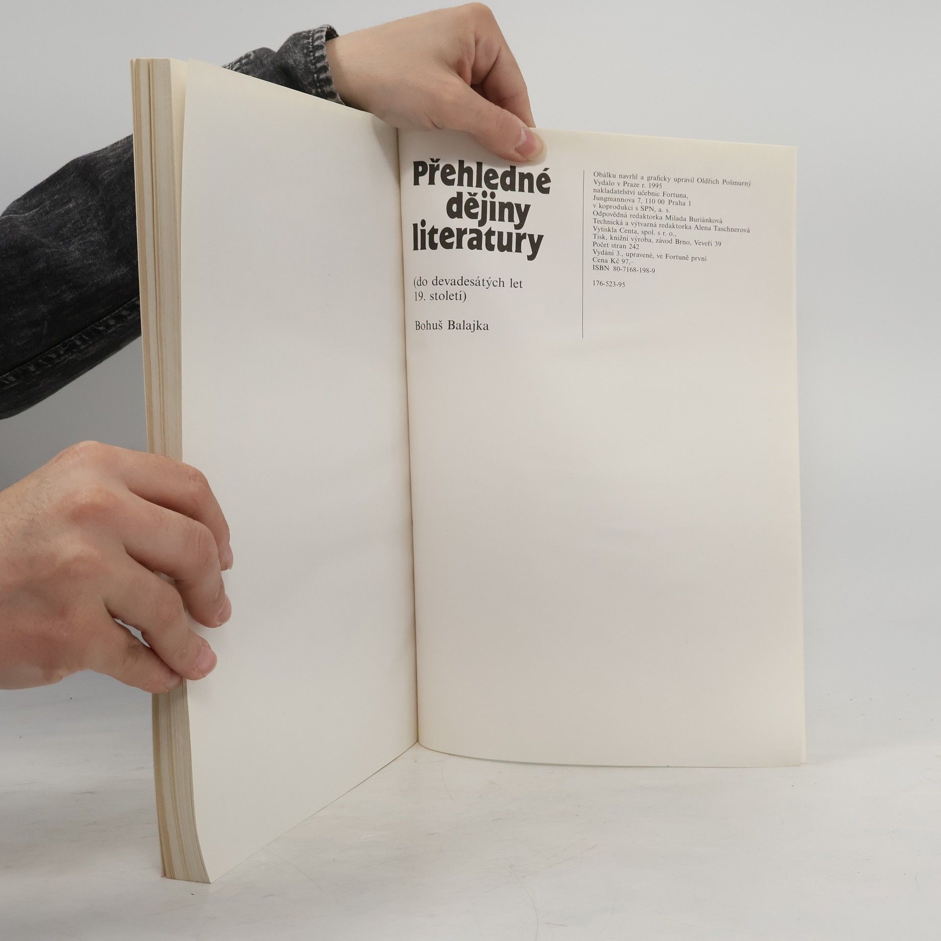 Bohumil Balajka Přehledné dějiny literatury I. do devadesátých let 19. století