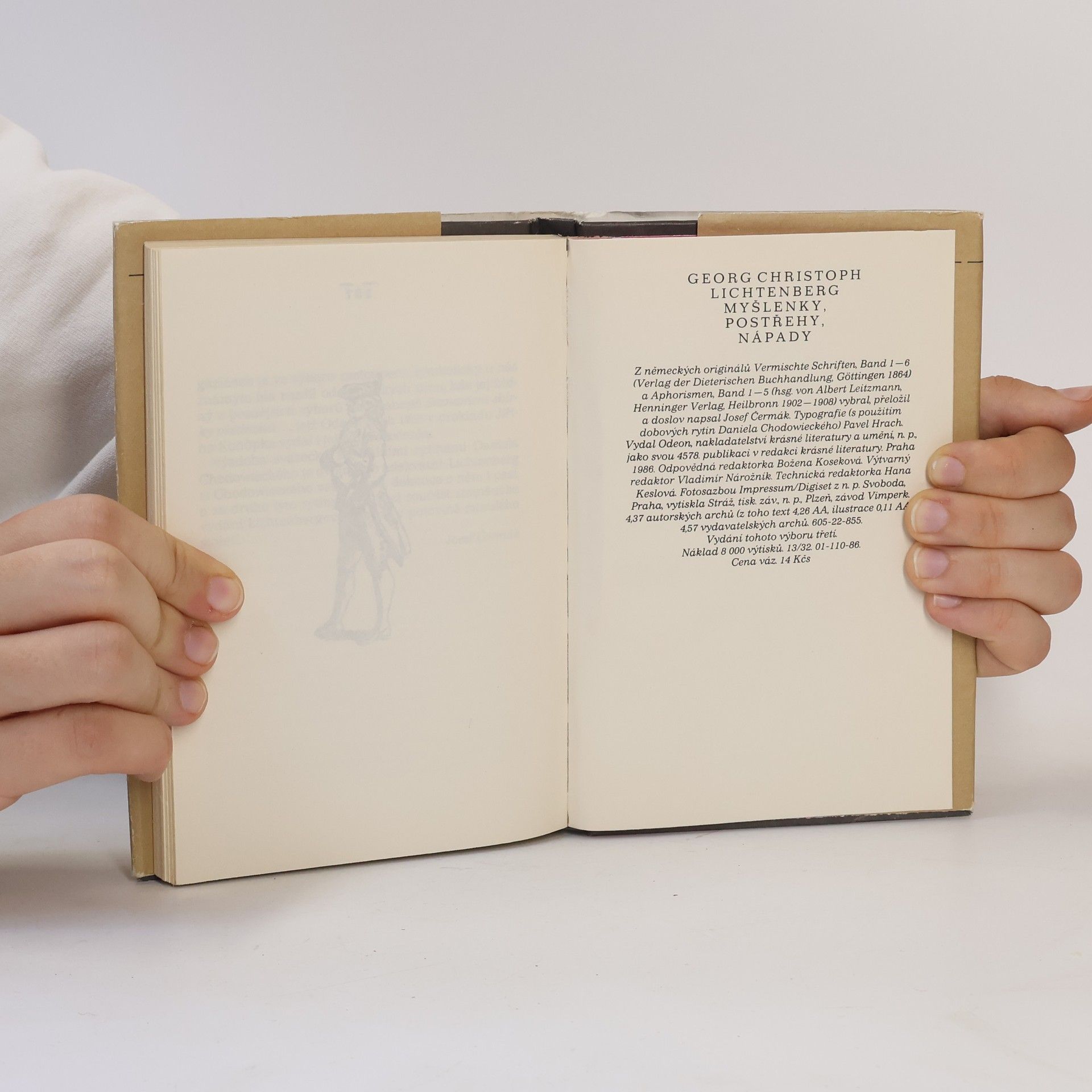 Georg Christoph Lichtenberg Myšlenky, postřehy, nápady