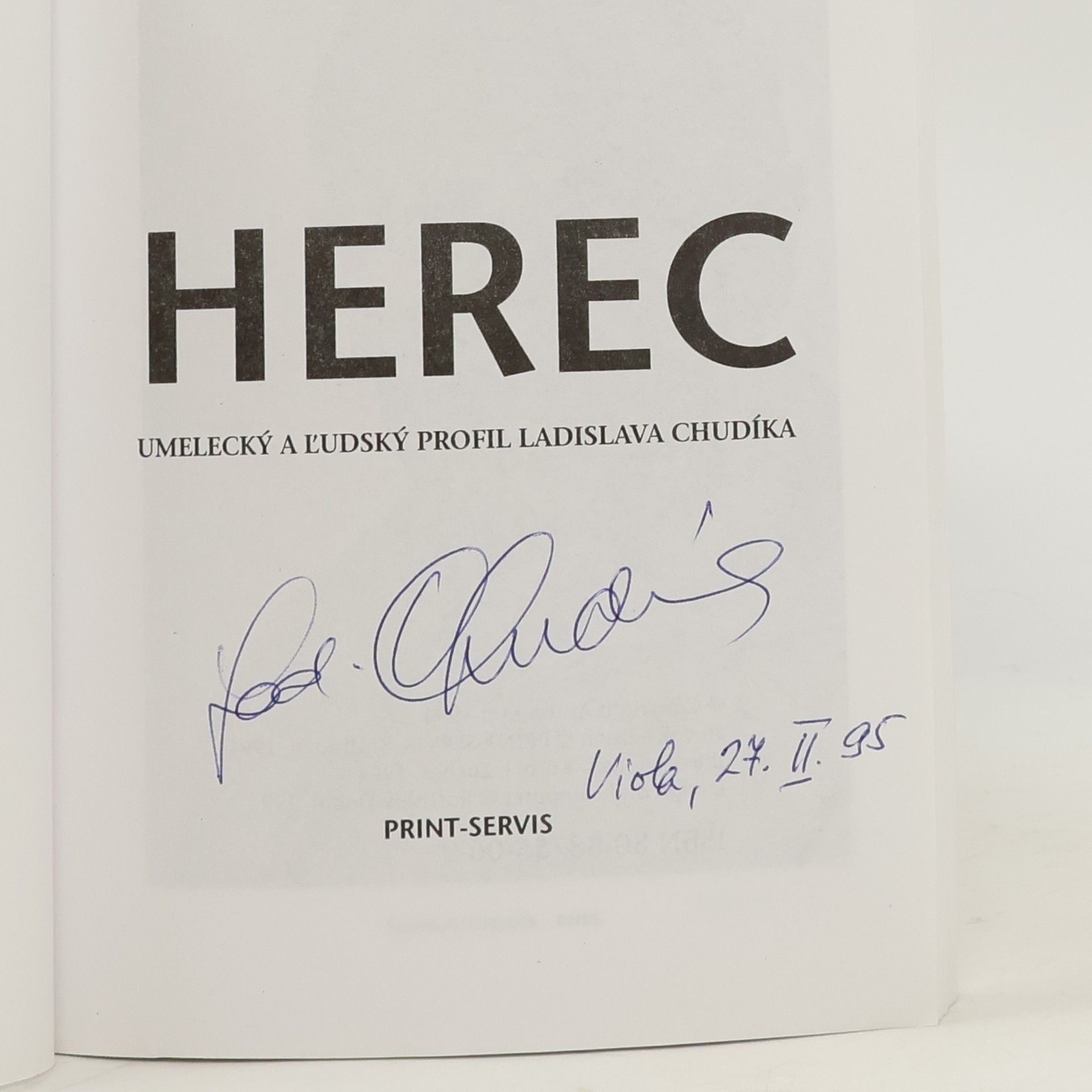 Anton Kret Herec : umelecký a ľudský profil Ladislava Chudíka