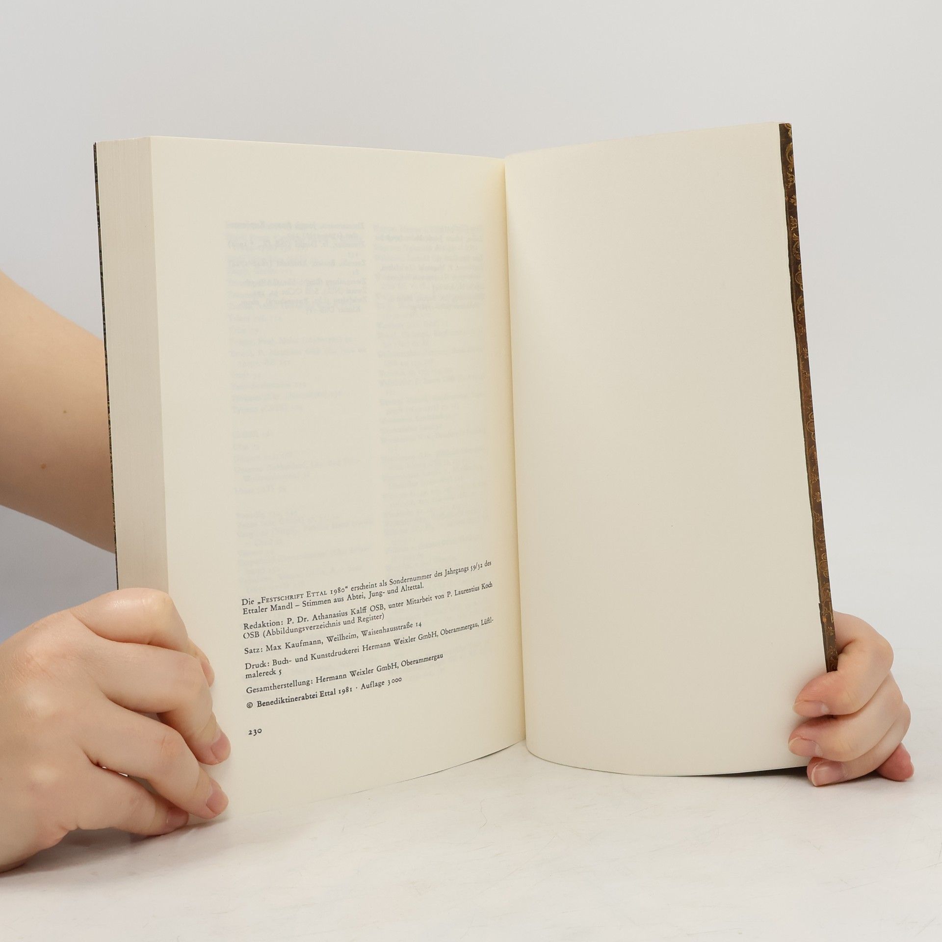 Athanasius Kalff Festschrift zum Ettaler Doppeljubiläum