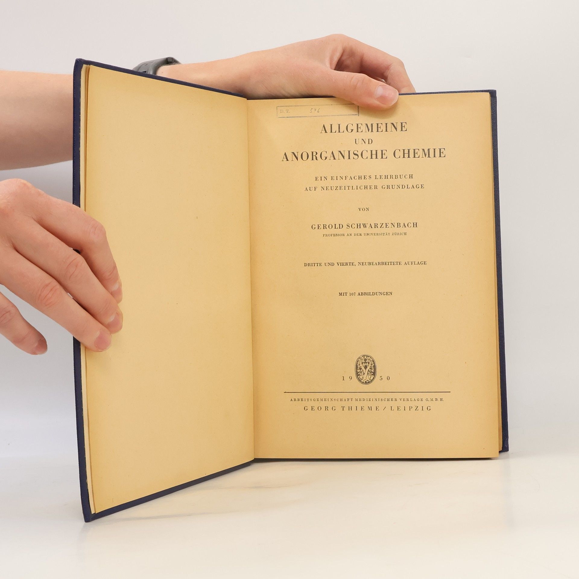 Gerold Schwarzenbach  Allgemeine und Anorganische Chemie