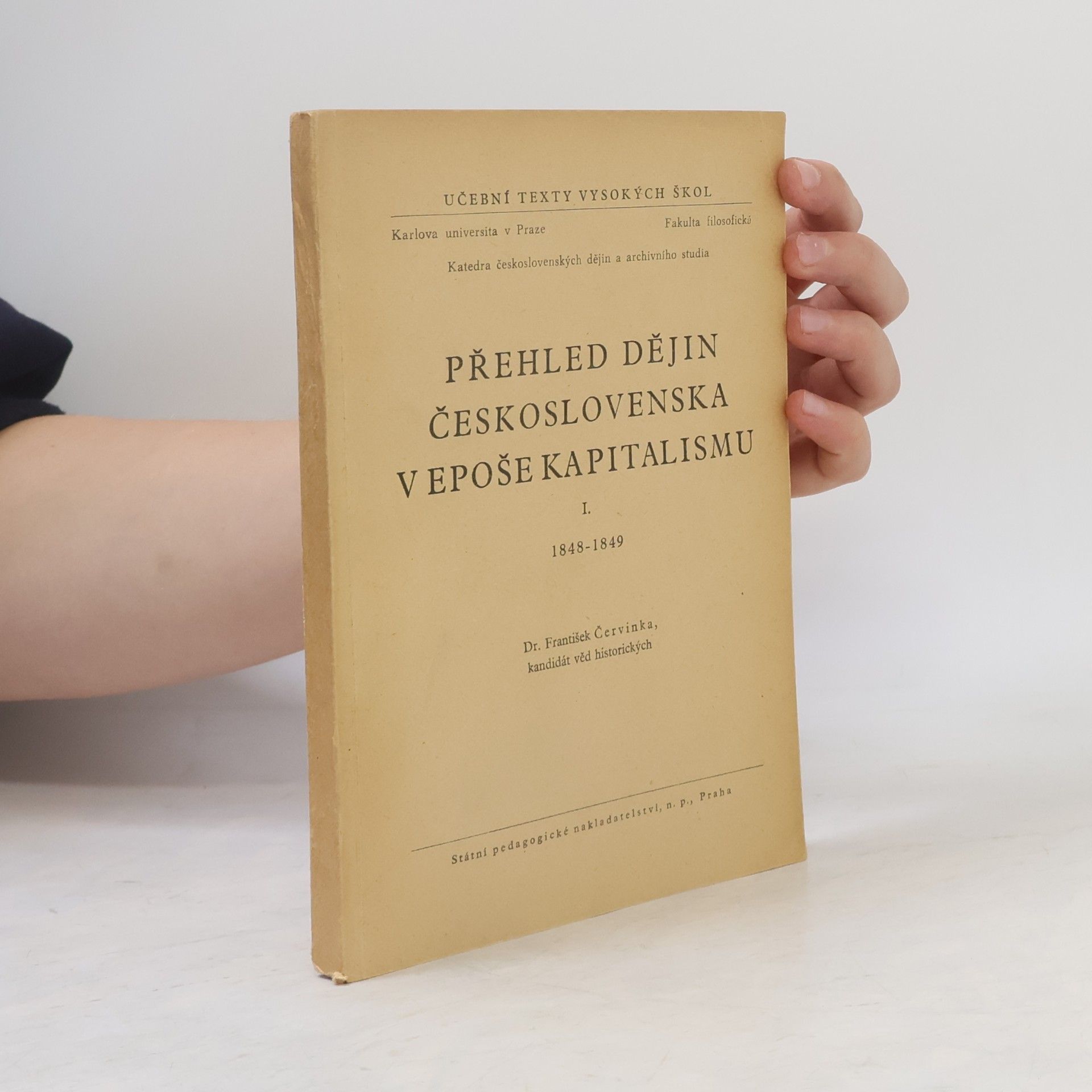 Přehled dějin Československa v epoše kapitalismu I. 1848-1849