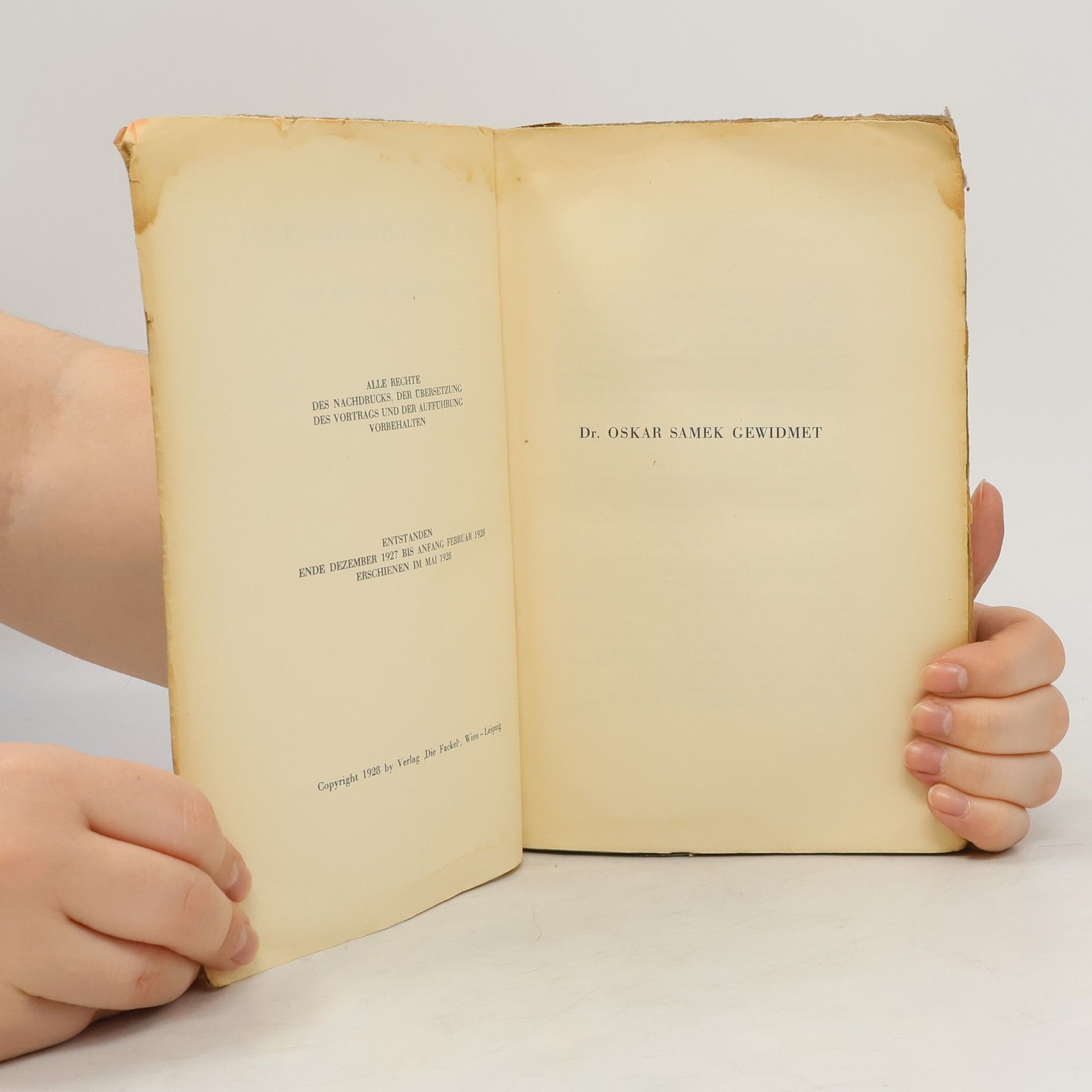 Karl Kraus Die Unüberwindlichen
