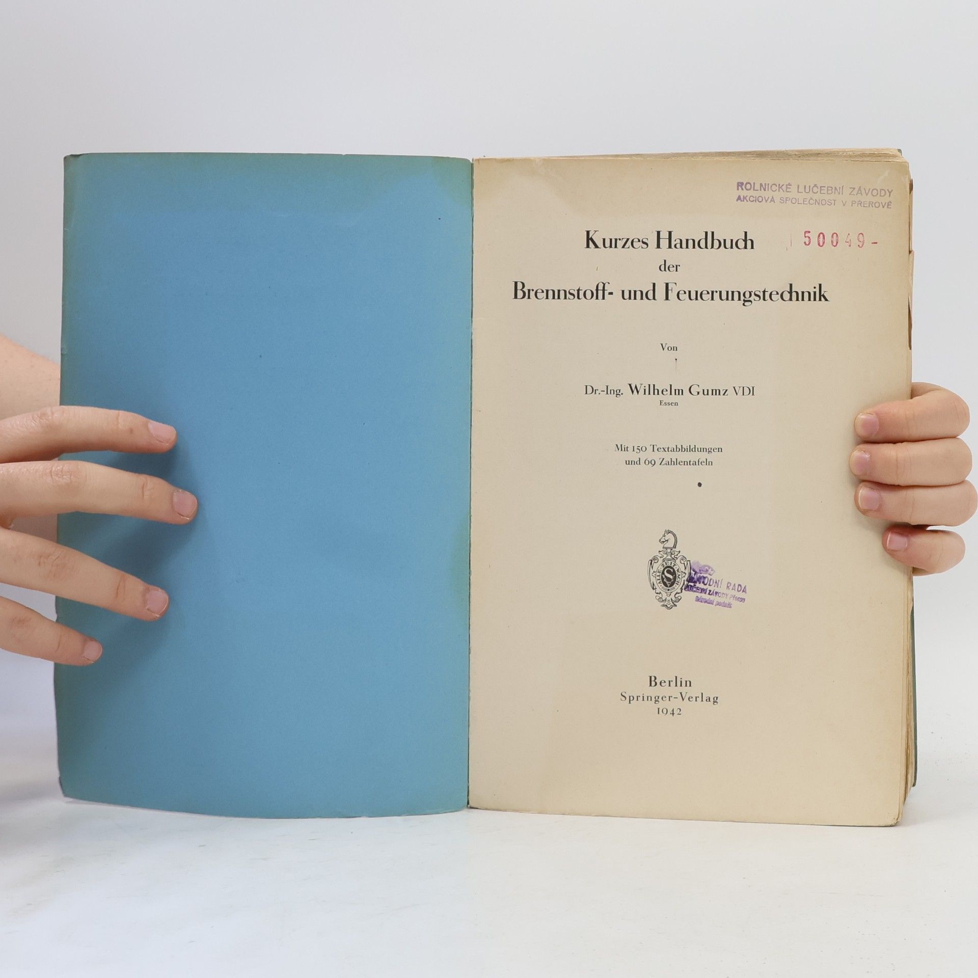 Wilhelm Gumz Kurzes Handbuch der Brennstoff- und Feuerungstechnik