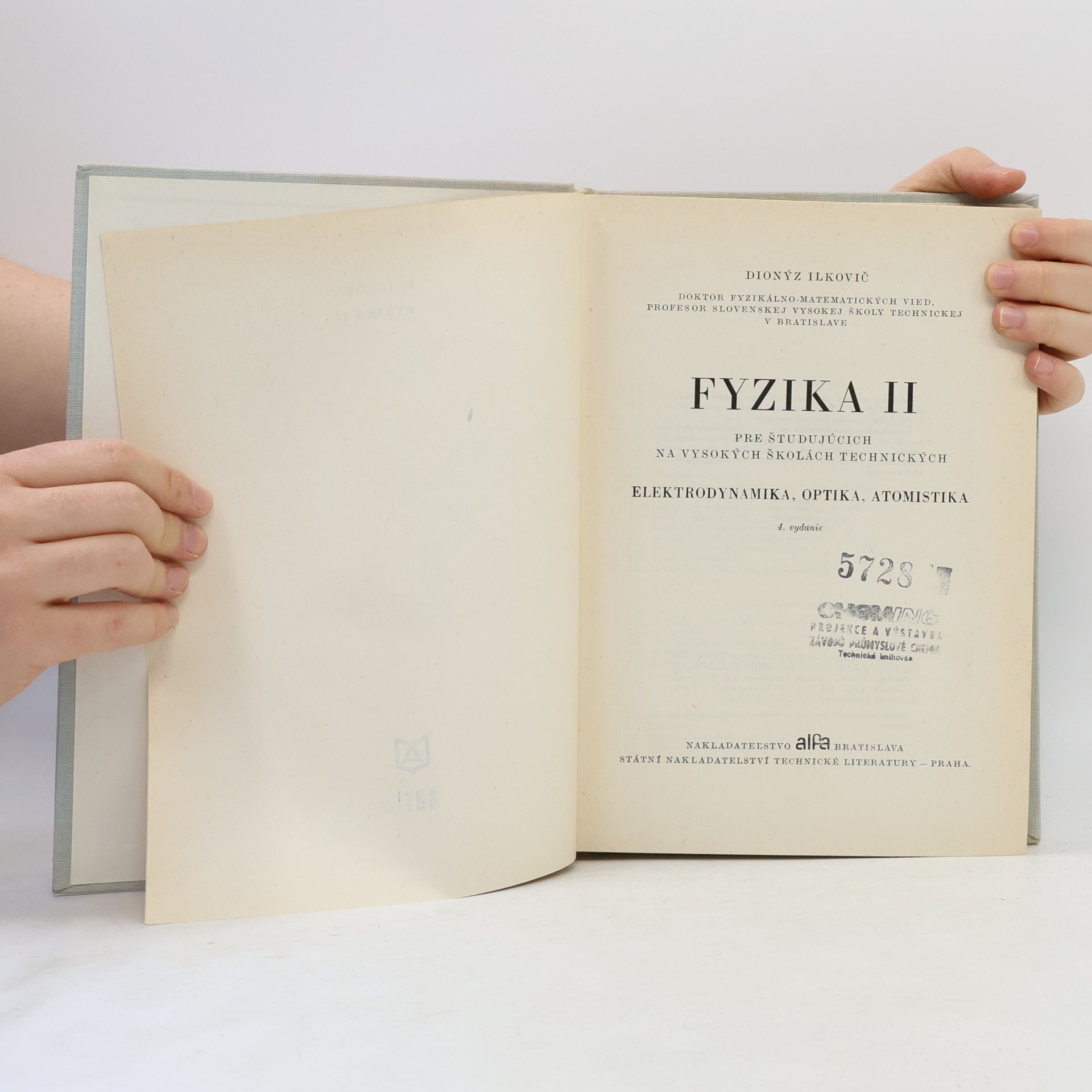 Dionýz Ilkovič Fyzika II