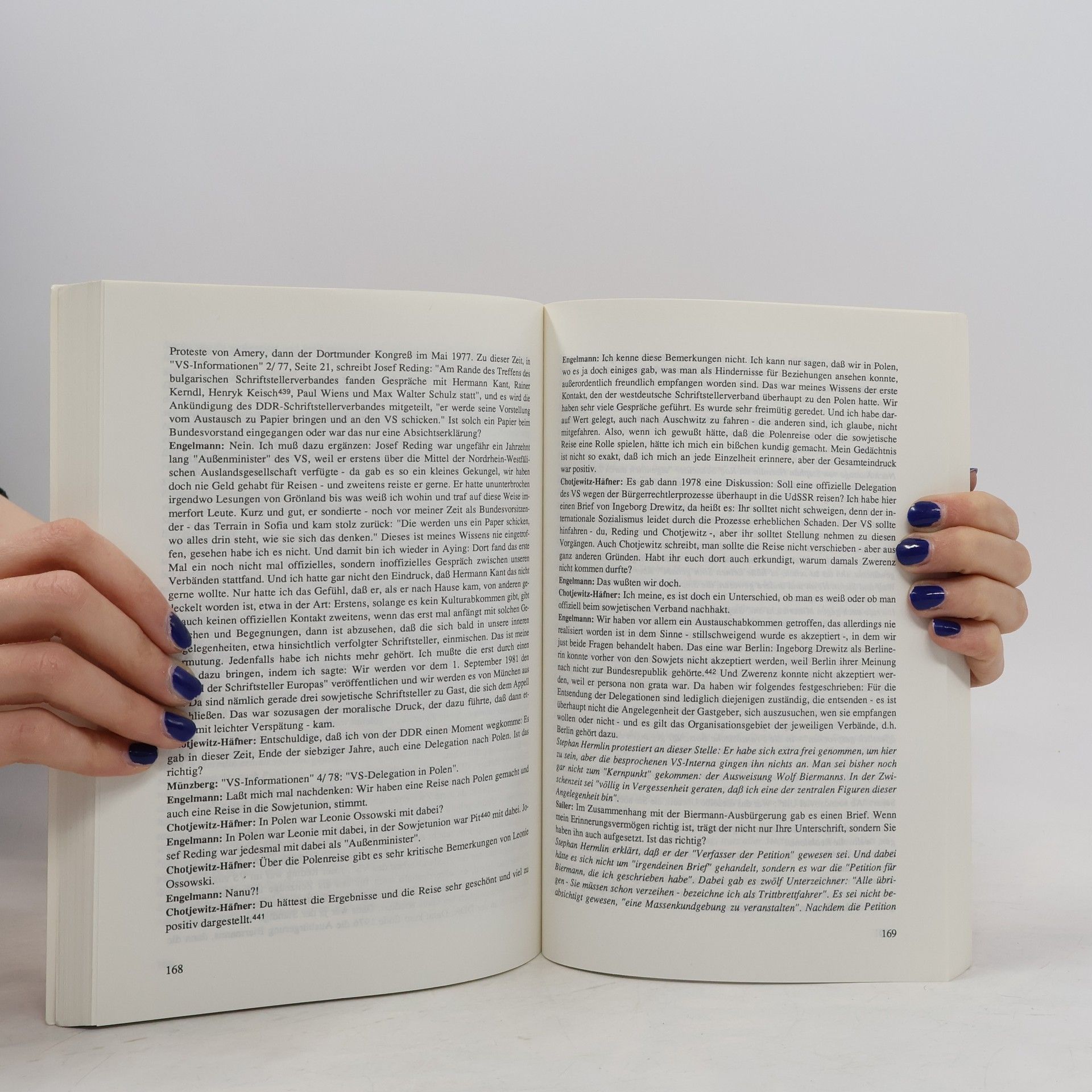 Renate Chotjewitz-Häfner Die Biermann-Ausbürgerung und die Schriftsteller