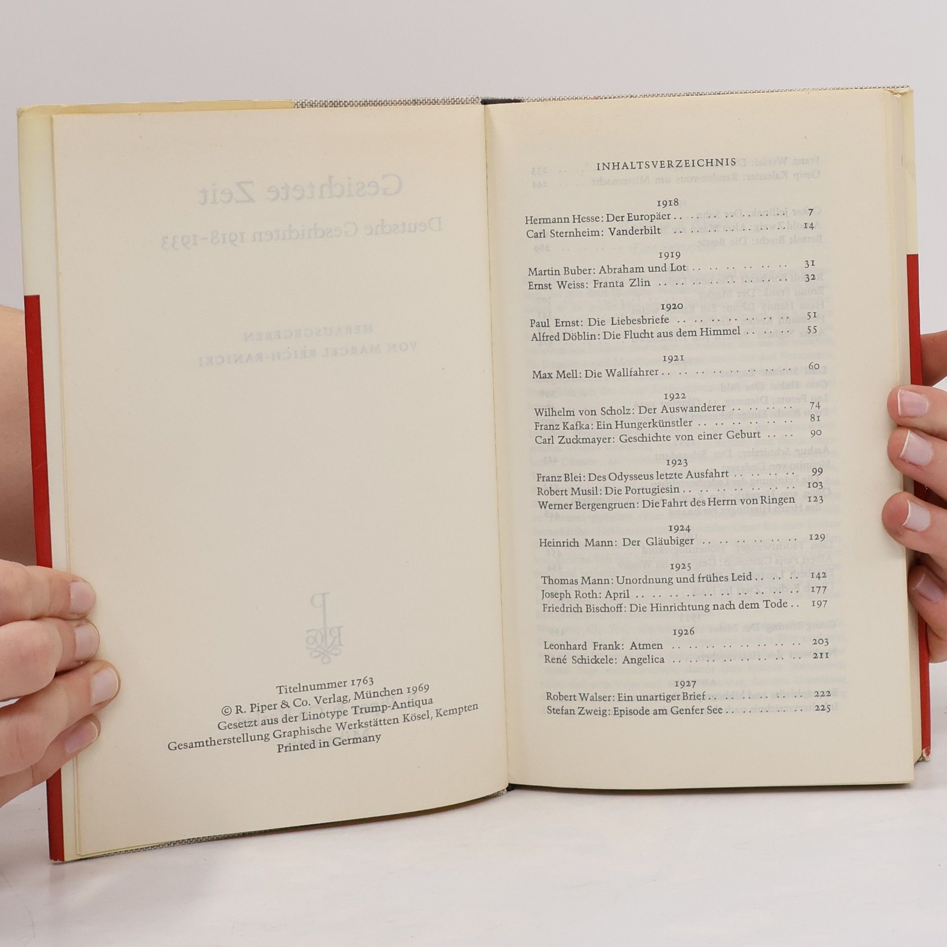 Marcel Reich Ranicki Gesichtete Zeit. Deutsche Geschichten 1918-1933