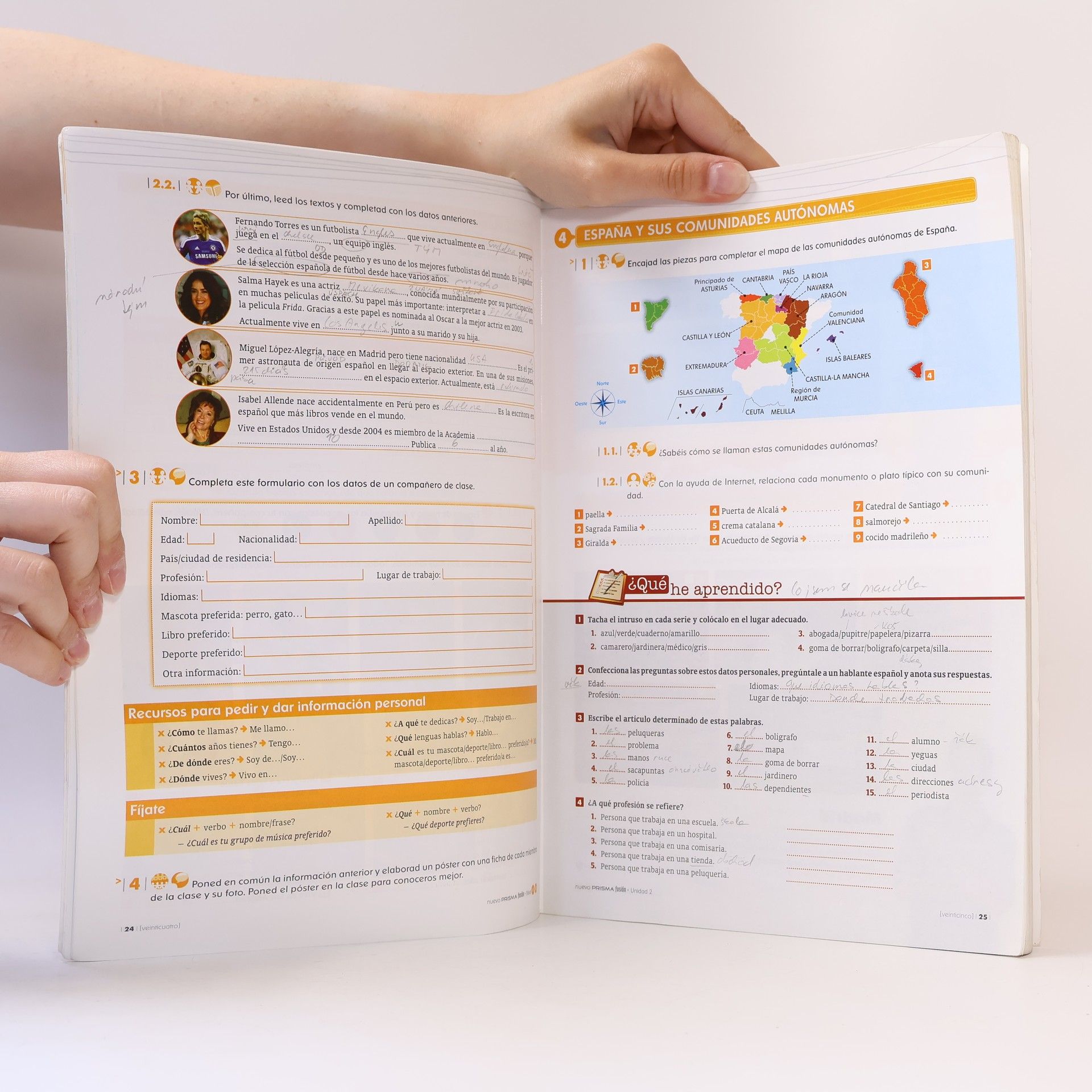 Mar Menéndez Nuevo prisma : curso de español para extranjeros : fusión : niveles A1+A2. Libro del alumno