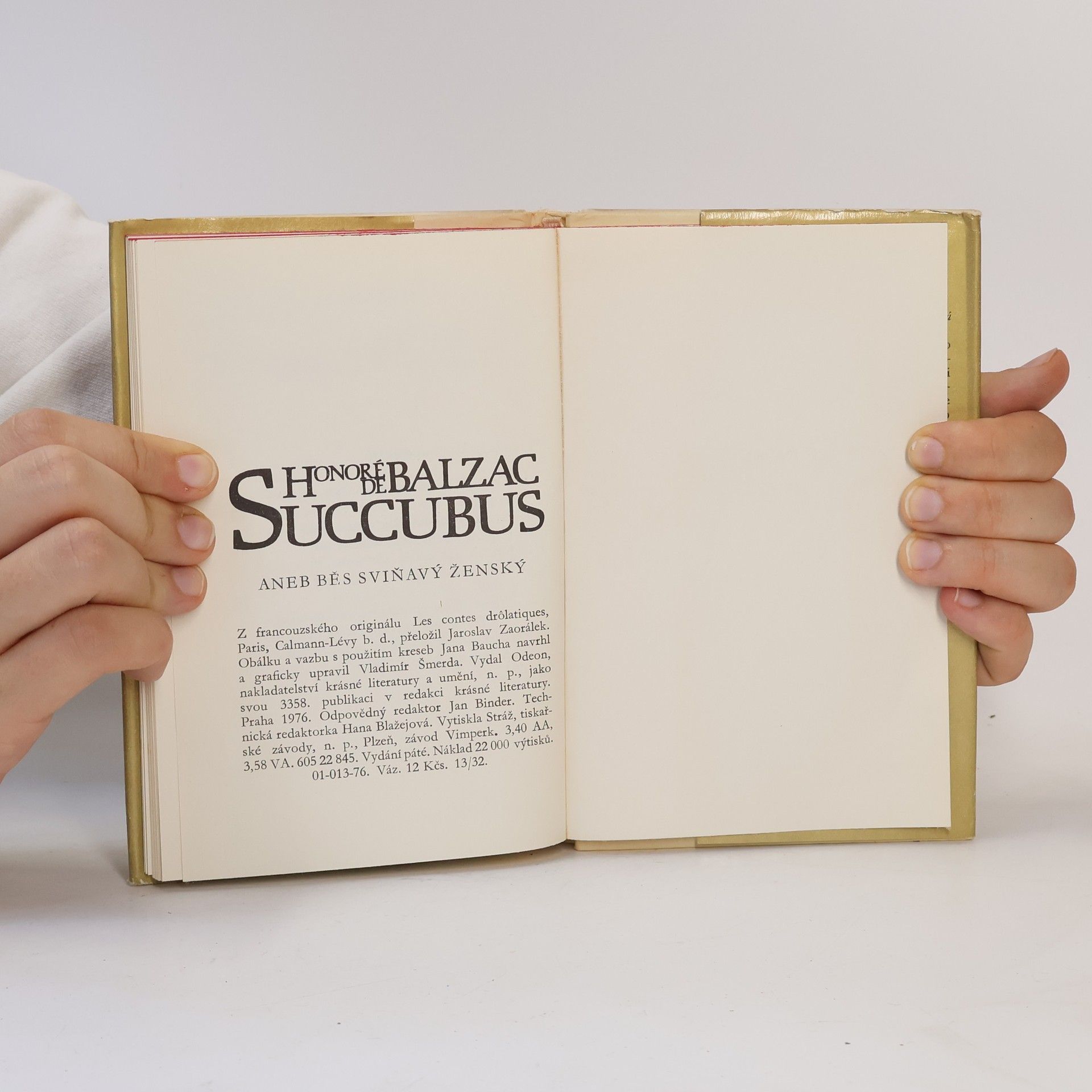 Honoré de Balzac Succubus aneb Běs sviňavý ženský