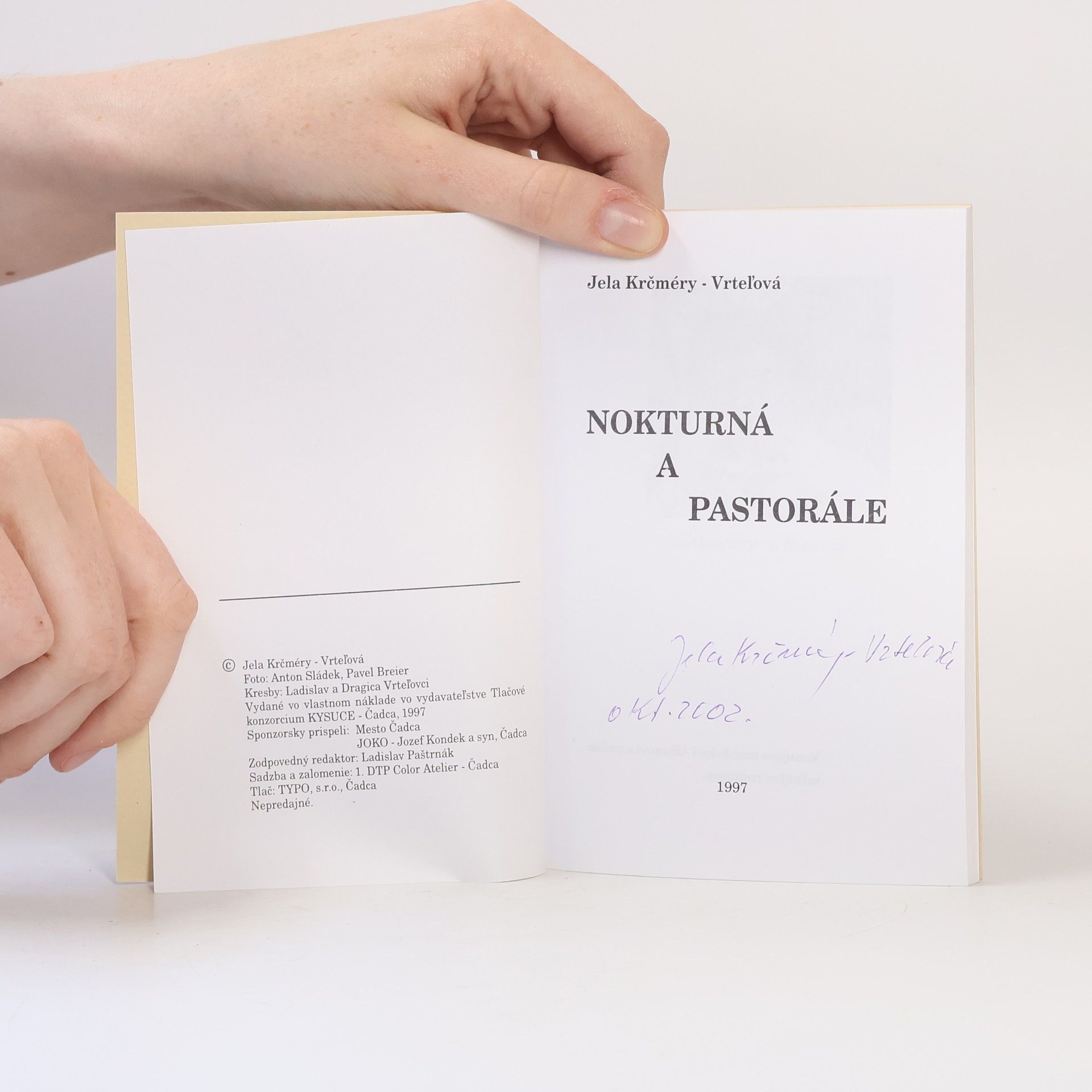 Jela Krčméry-Vrteľová Nokturná a pastorále
