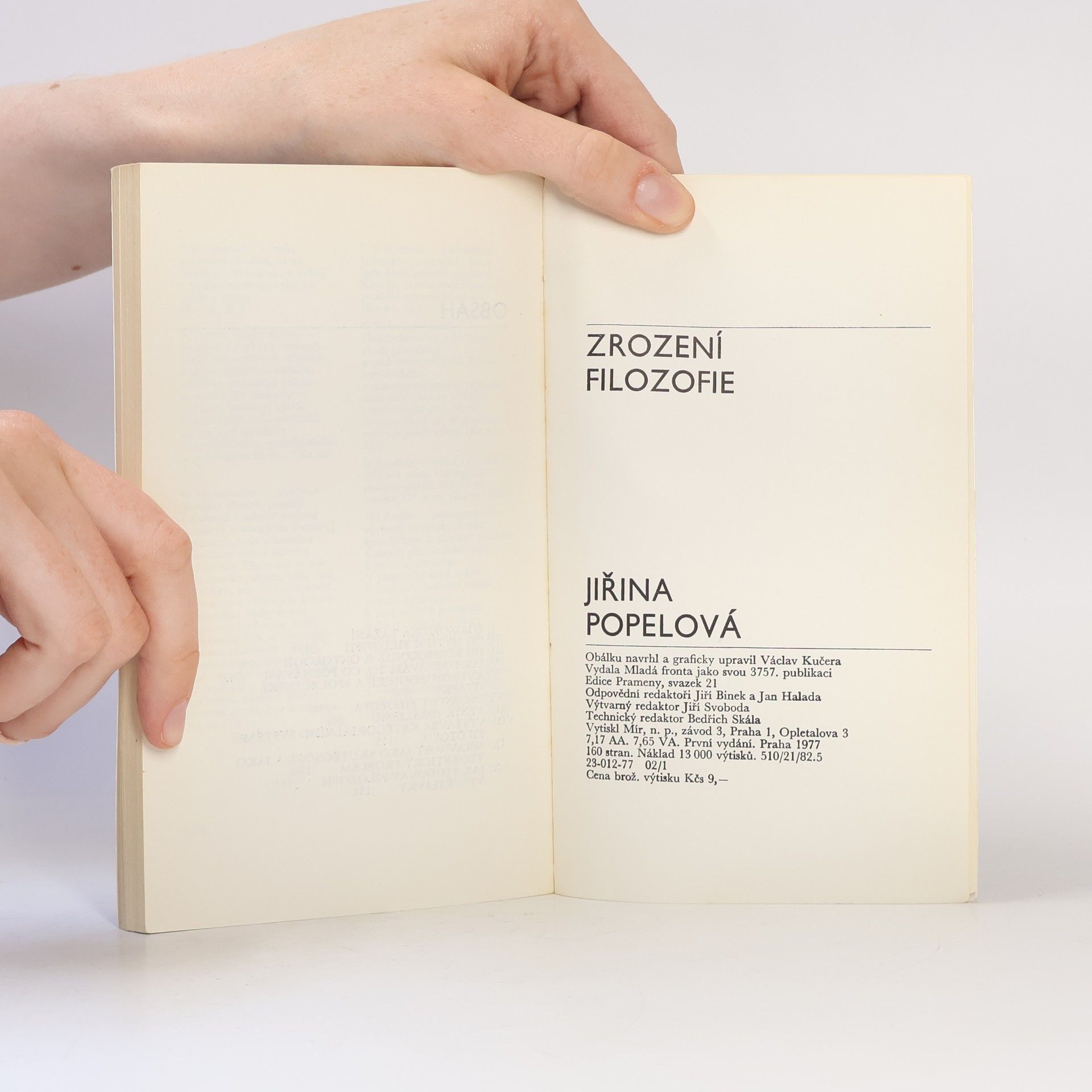 Jiřina Popelová Zrození filozofie