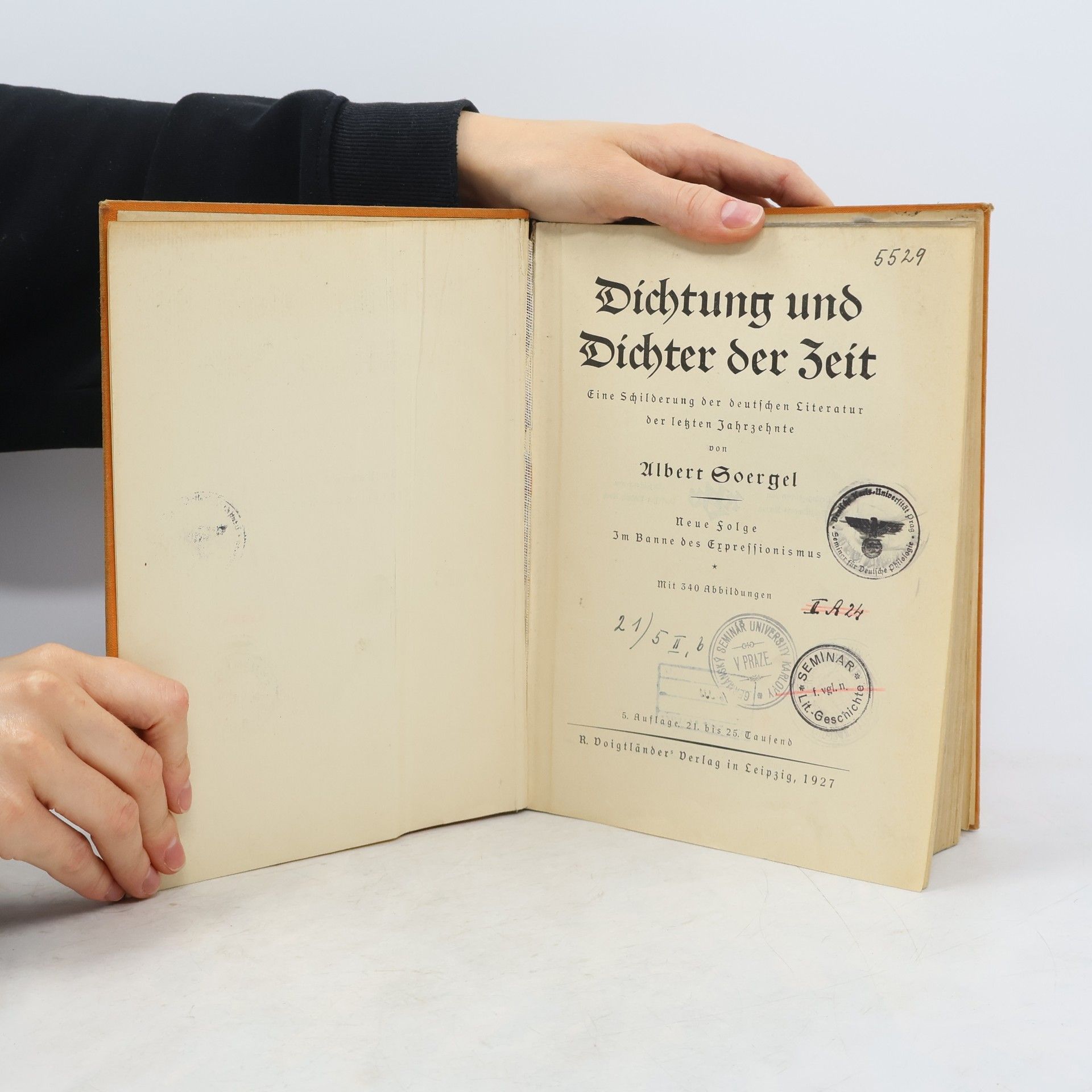Albert Soergel Dichtung und Dichter der Zeit