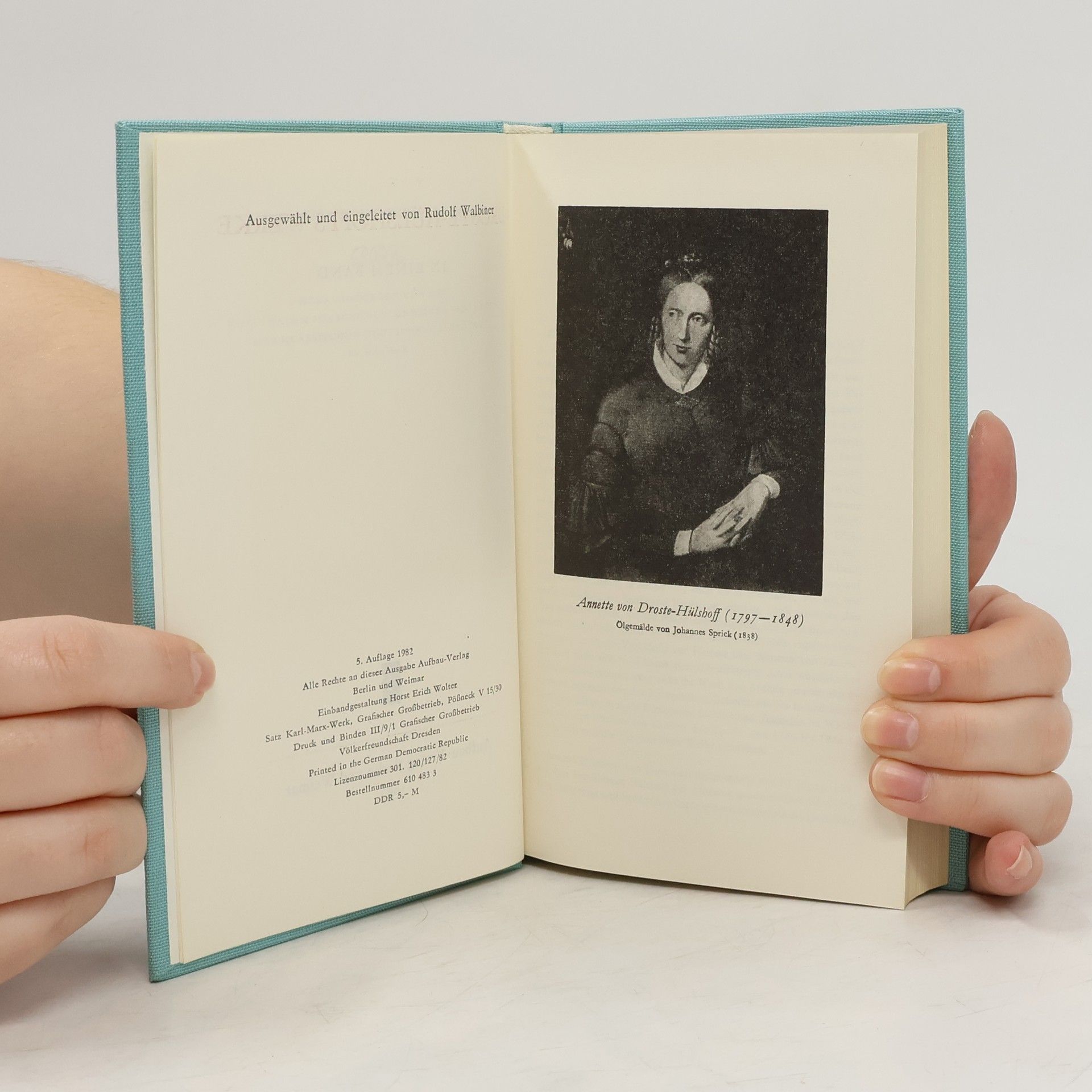 Rudolf Walbiner Droste Hülshoff Werke