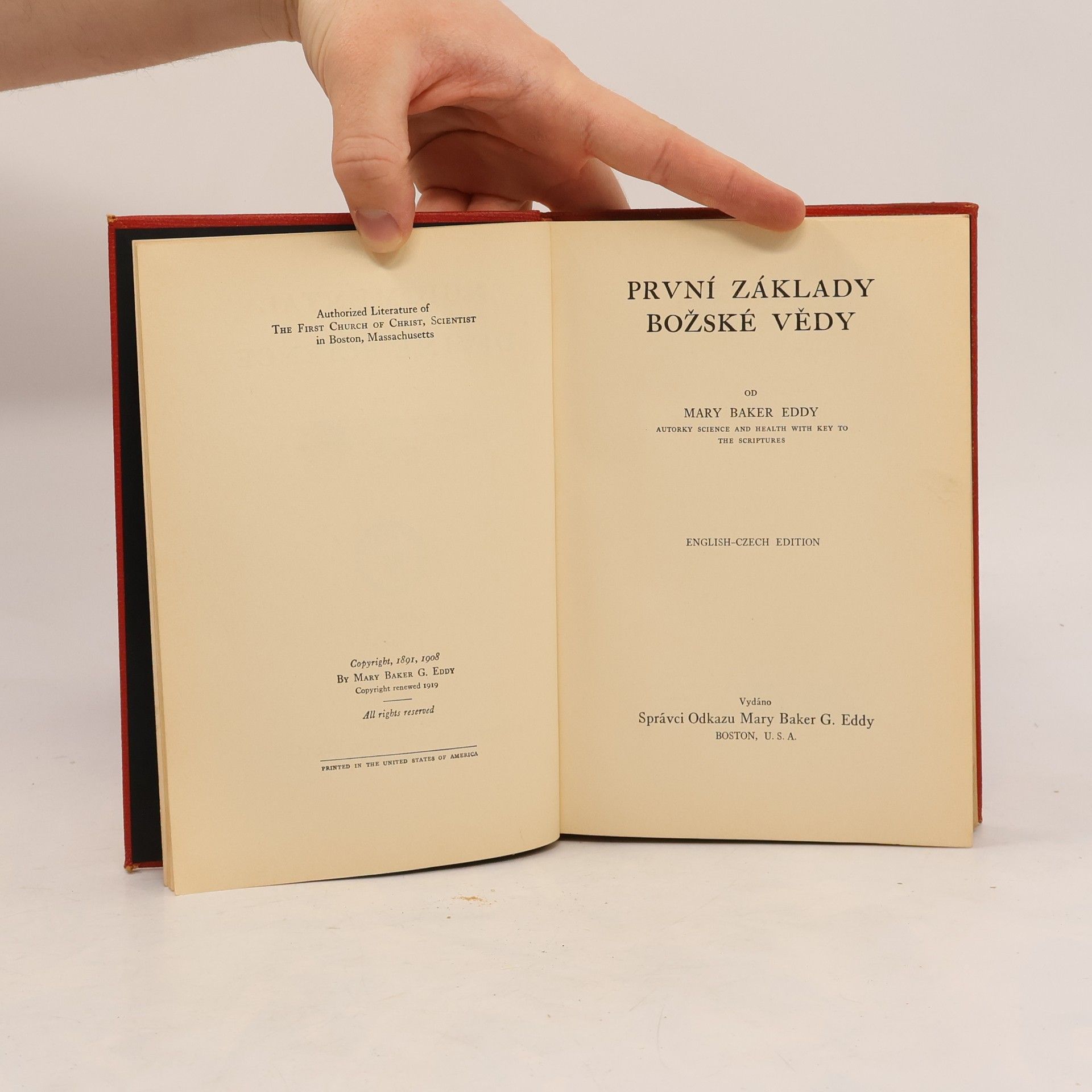 Mary Baker Eddy První základy Božské vědy