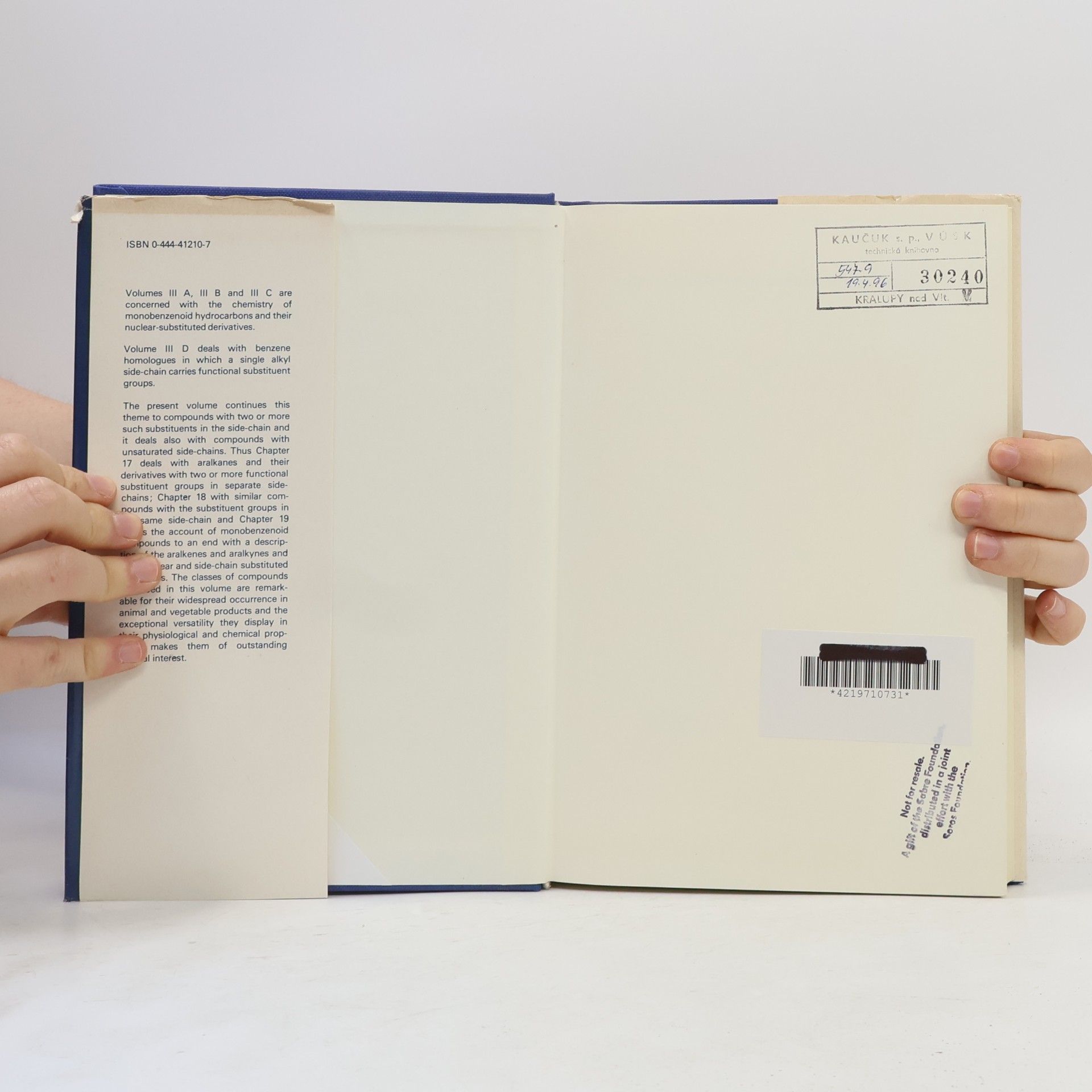 Samuel Coffey Rodd's Chemistry of Carbon Compounds III. Aromatic Compounds