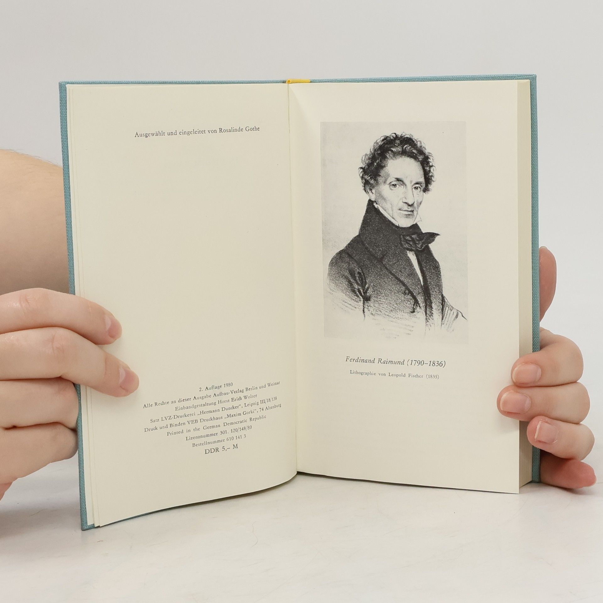 Ferdinand Raimund Raimunds Werke in einem Band