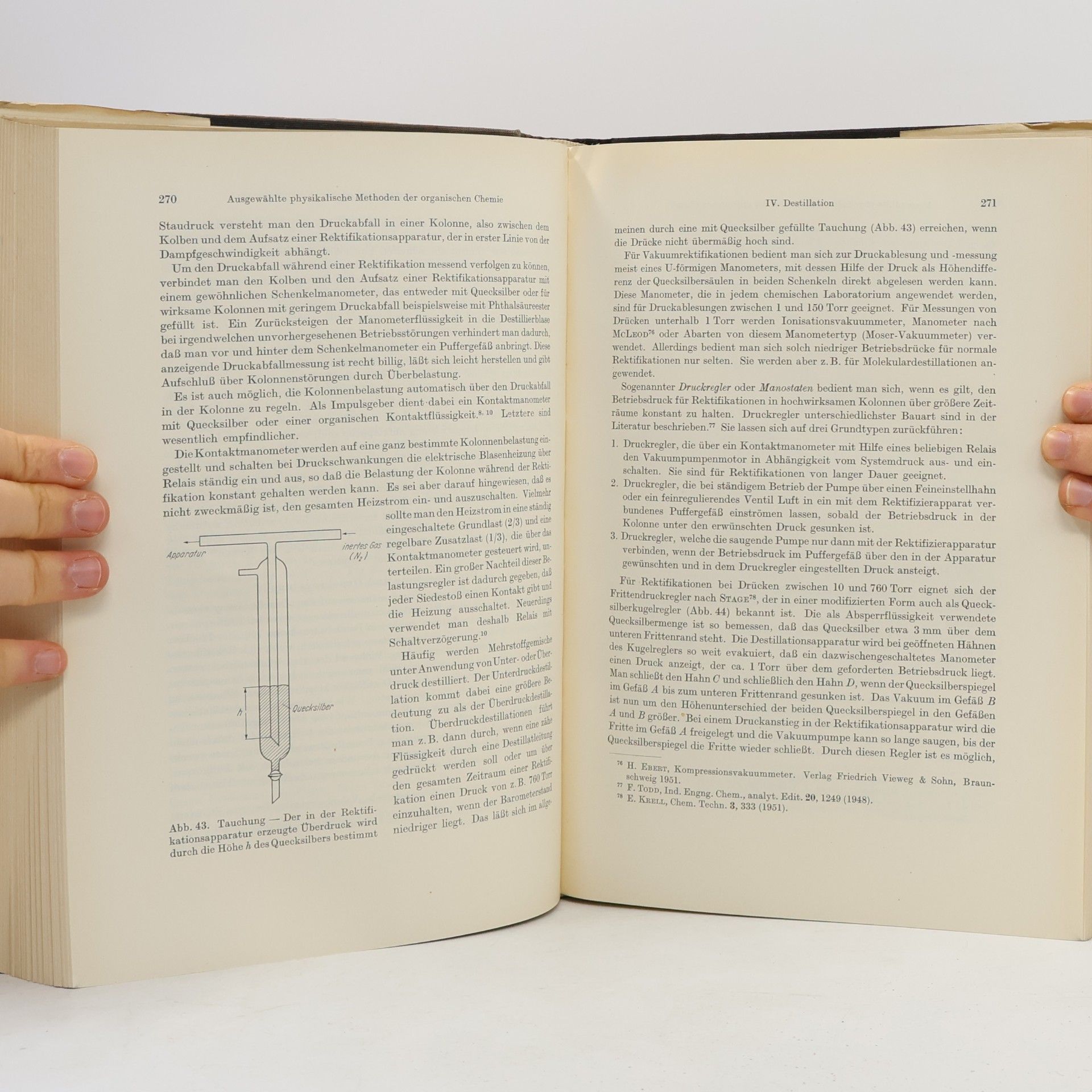 Autores varios Ausgewählte physikalische Methoden der organischen Chemie. Band I