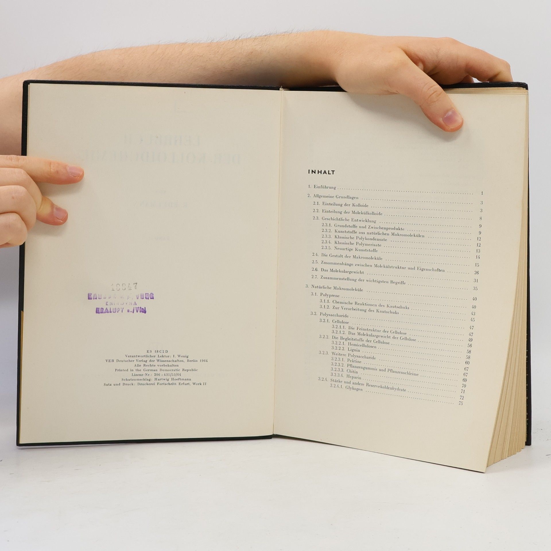 Klaus Edelmann Lehrbuch der Kolloidchemie II.