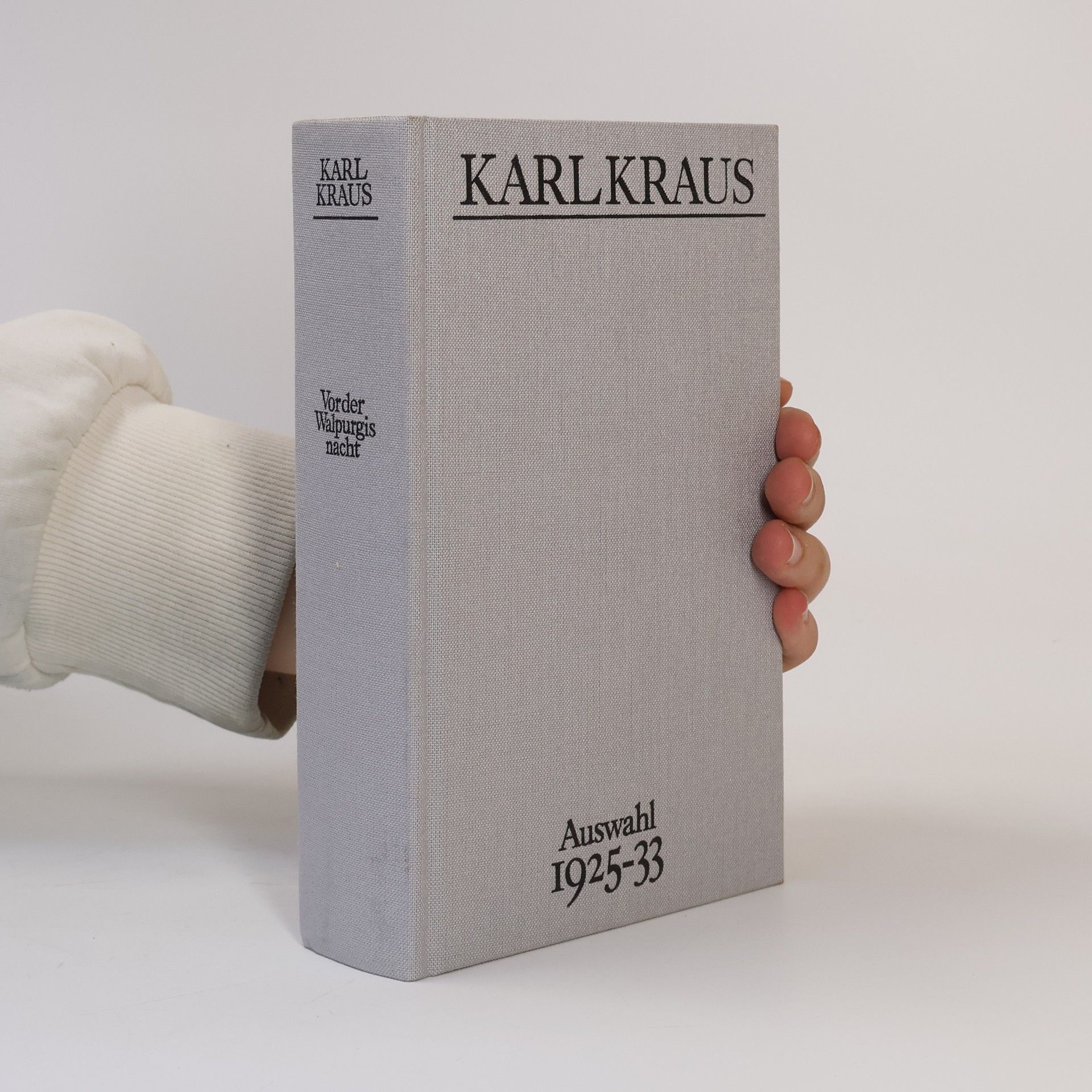 Karl Kraus Vor der Walpurgisnacht Auswahl 1925-33