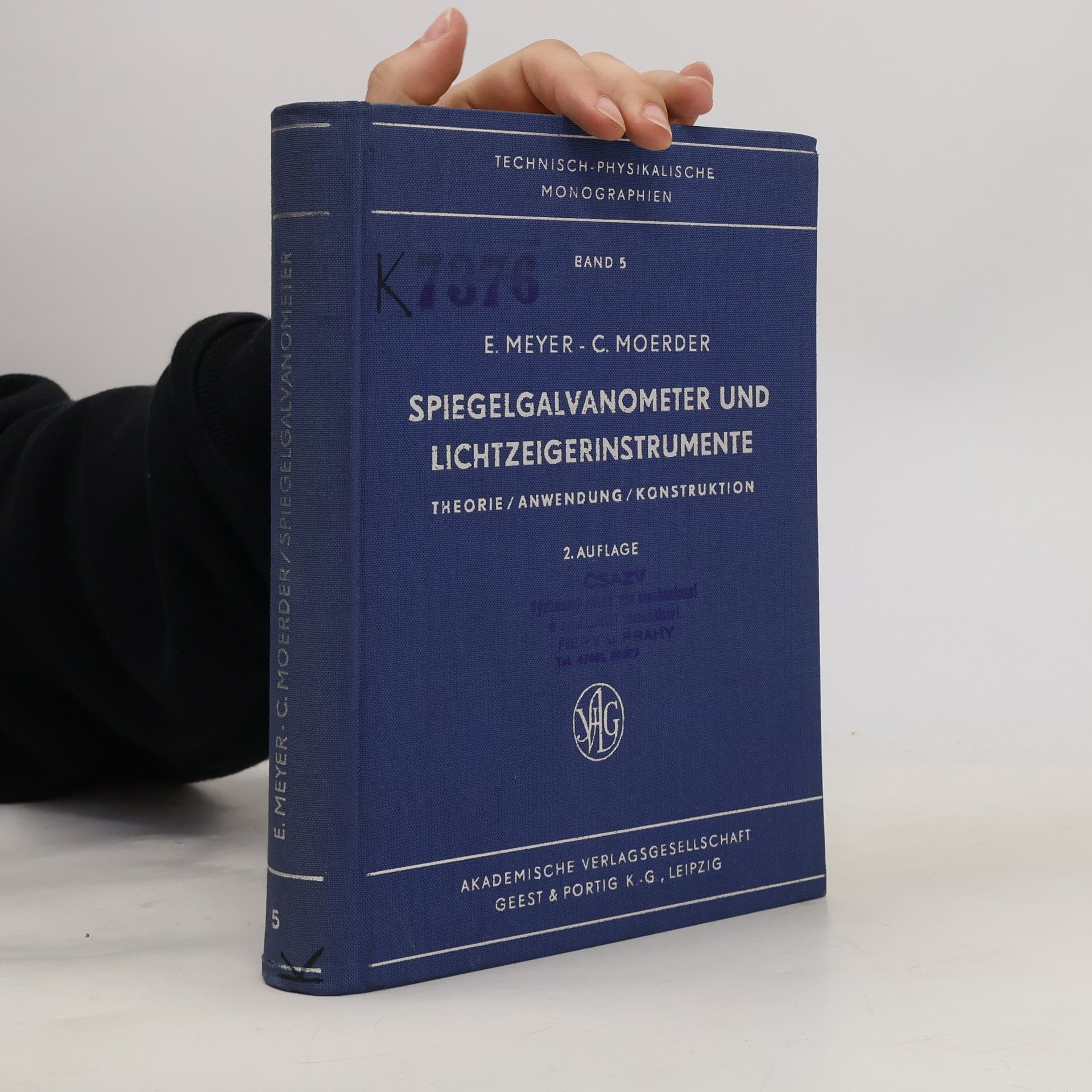 Erich Meyer  Spiegelgalvanometer und Lichtzeigerinstrumente