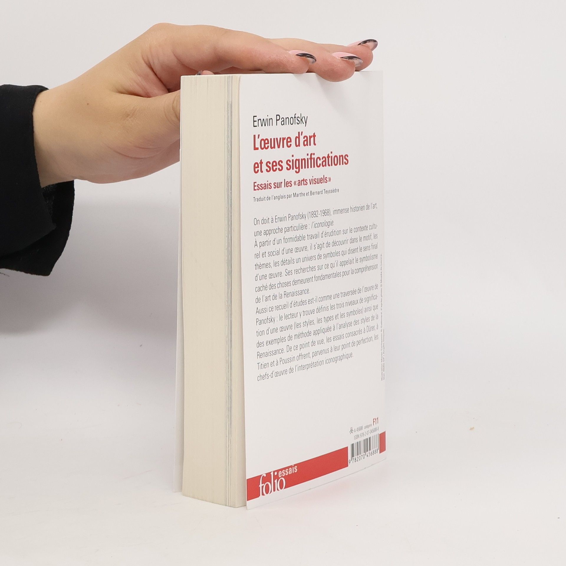 Erwin Panofsky Folio essais - 592: L'oeuvre d'art et ses significations