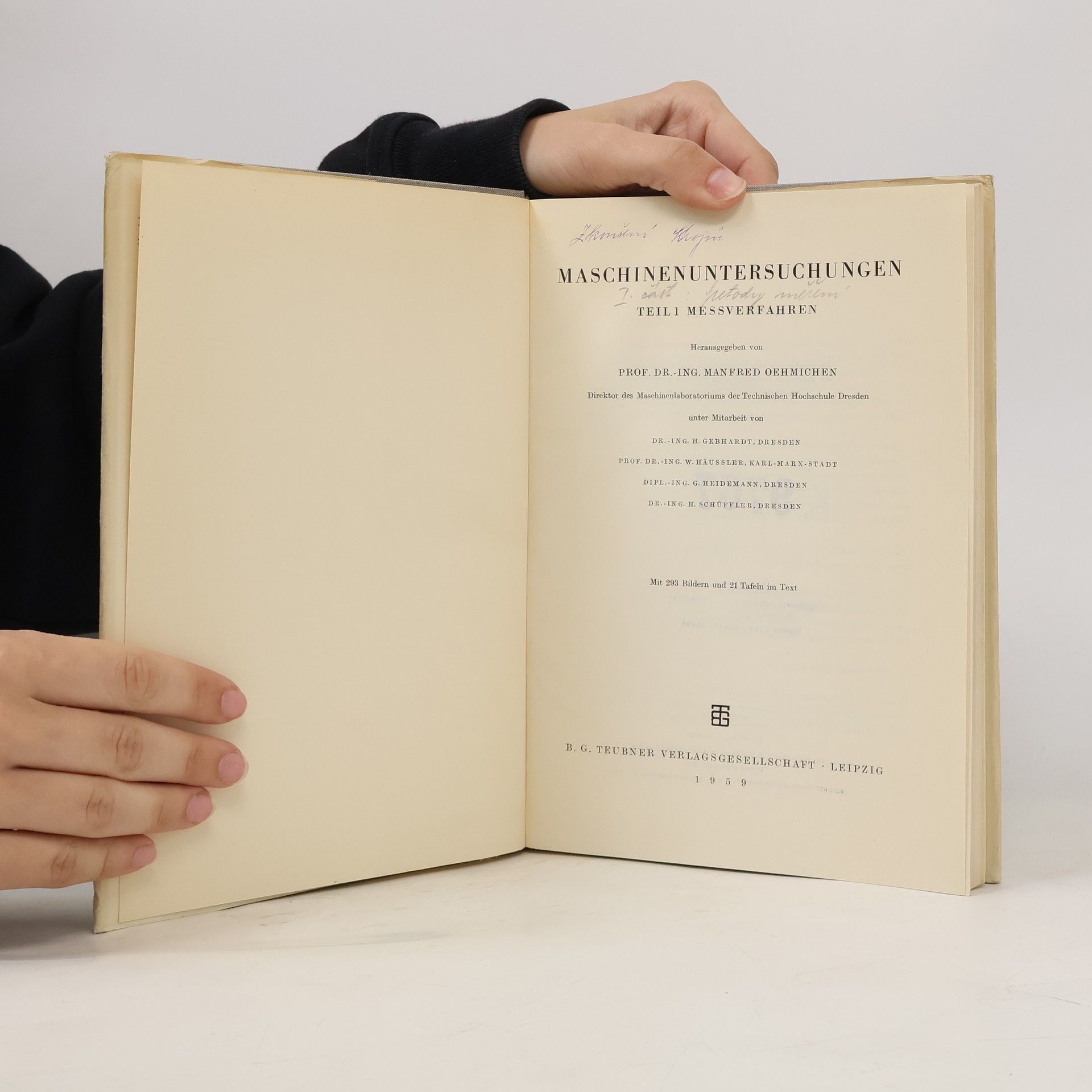 Autorenkollektiv Maschinenuntersuchungen I