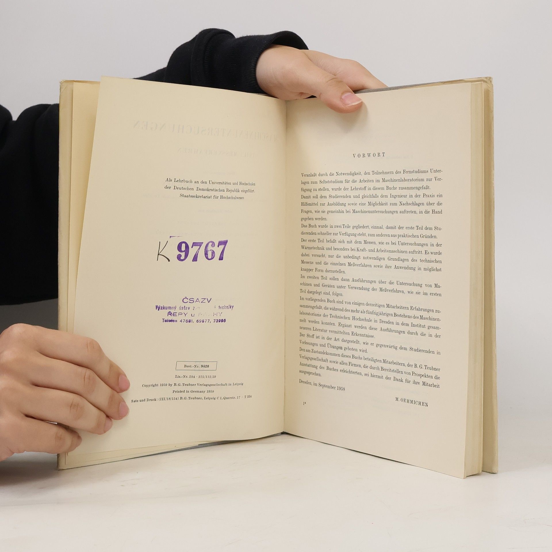 Autorenkollektiv Maschinenuntersuchungen I