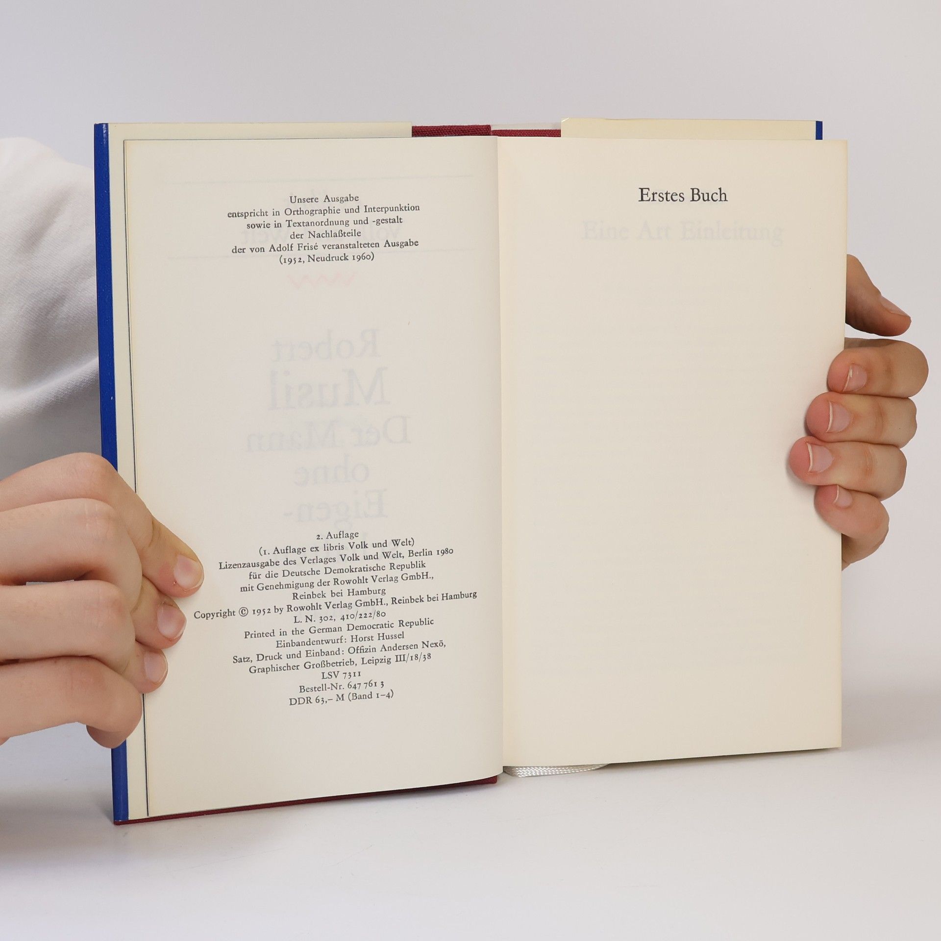 Robert Musil Der Mann ohne Eigenschaften 1
