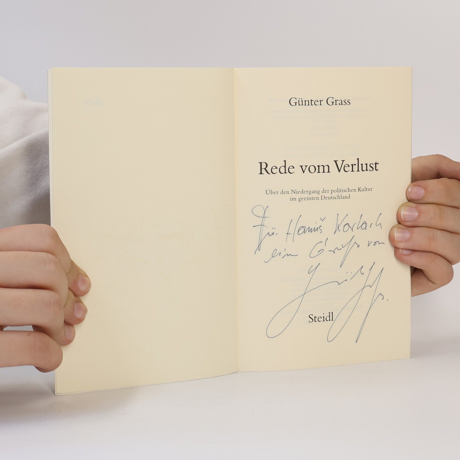 Günter Grass Rede vom Verlust