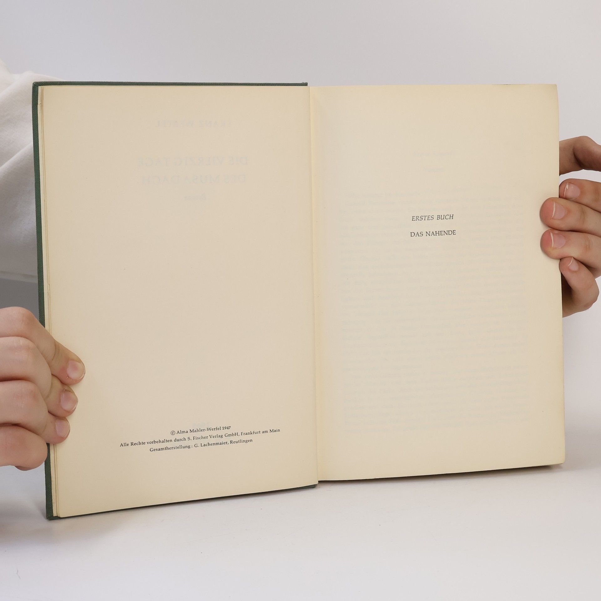 Franz Werfel Die Vierzig Tage des Musa Dagh