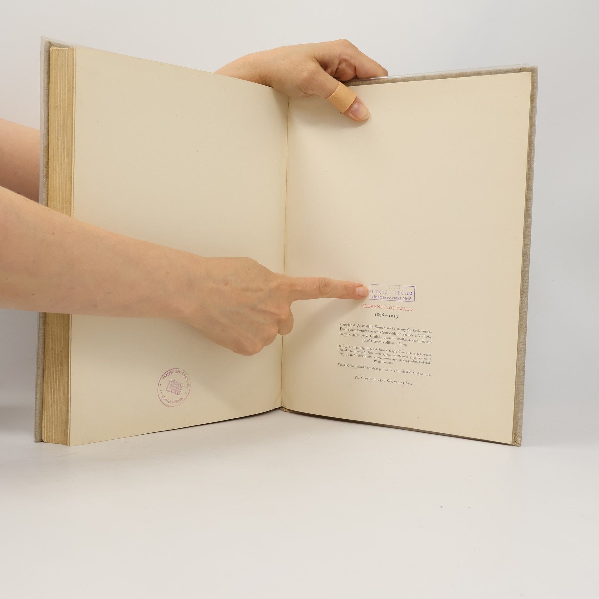 Autores varios Klement Gottwald 1896-1953