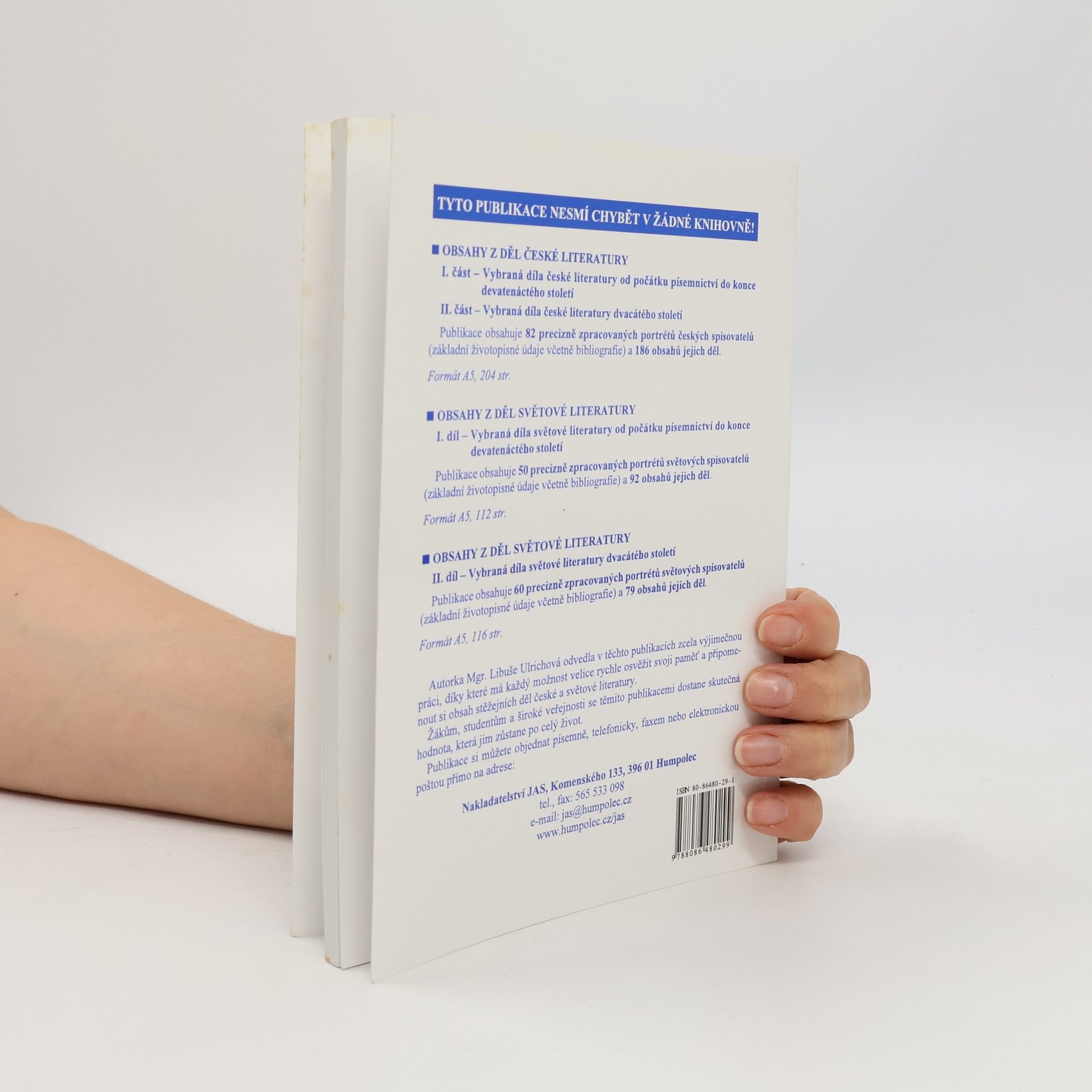 Libuše Ulrichová Obsahy z děl světové literatury. I. díl