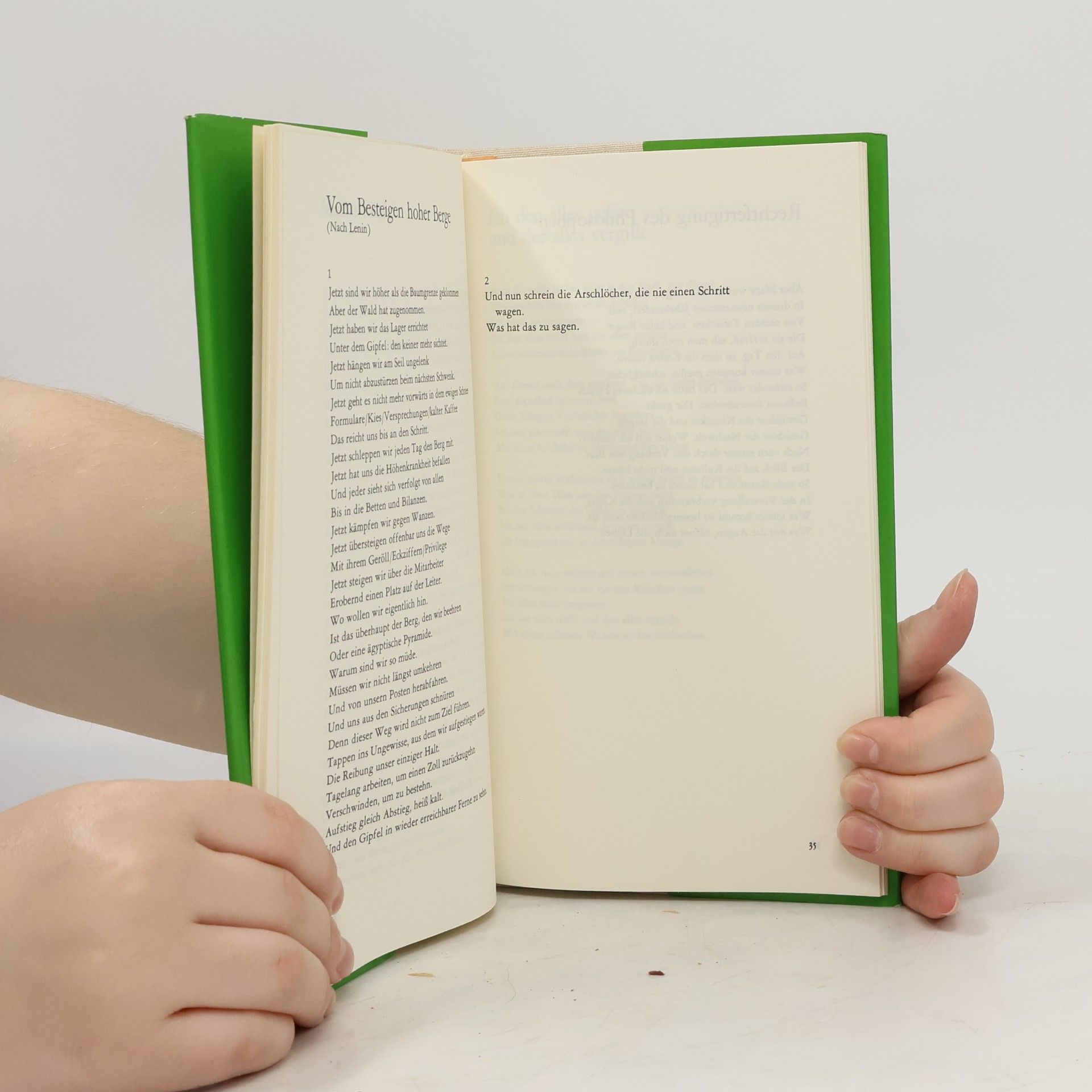 Volker Braun Training des aufrechten Gangs