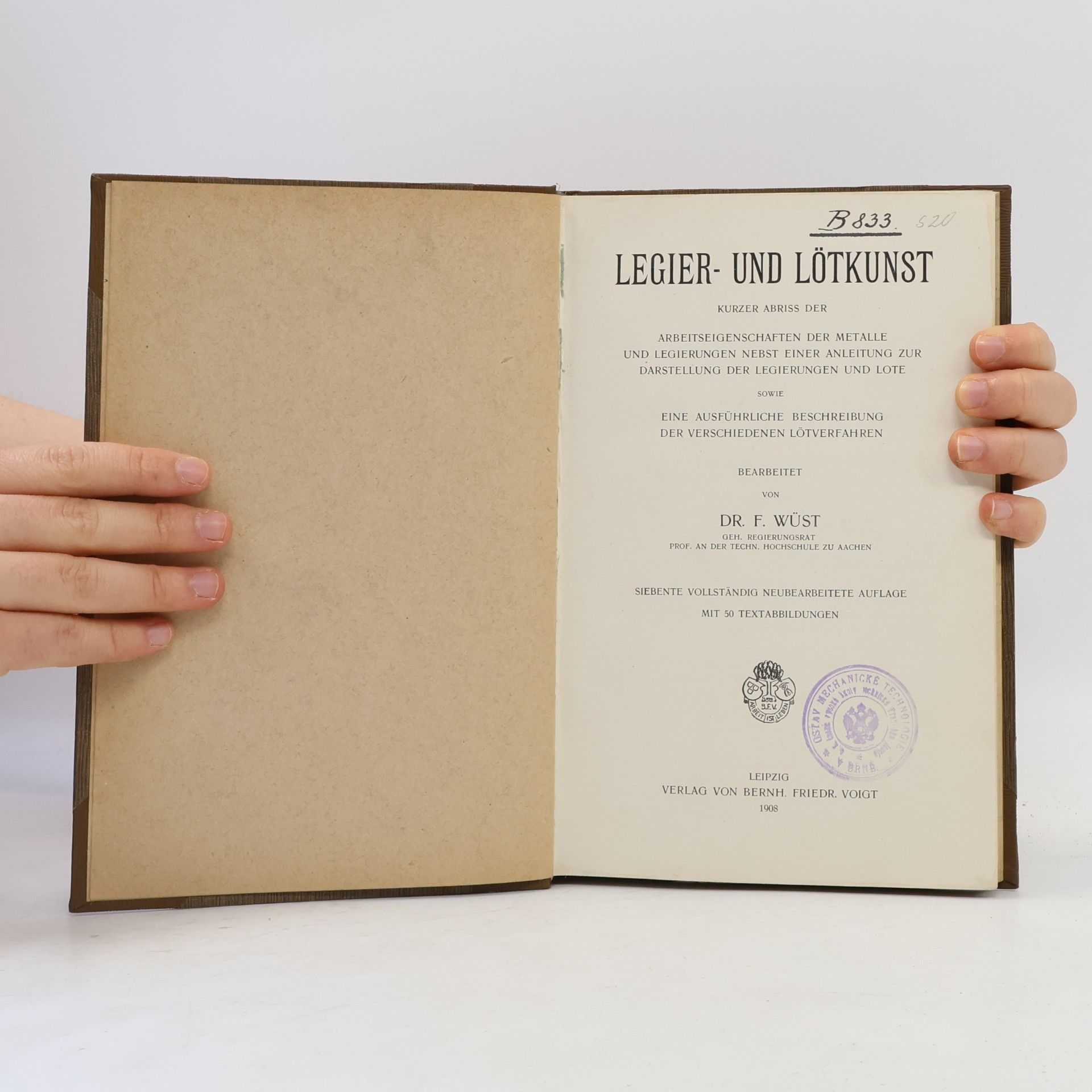 F. Wüst Legier- und Lötkunst