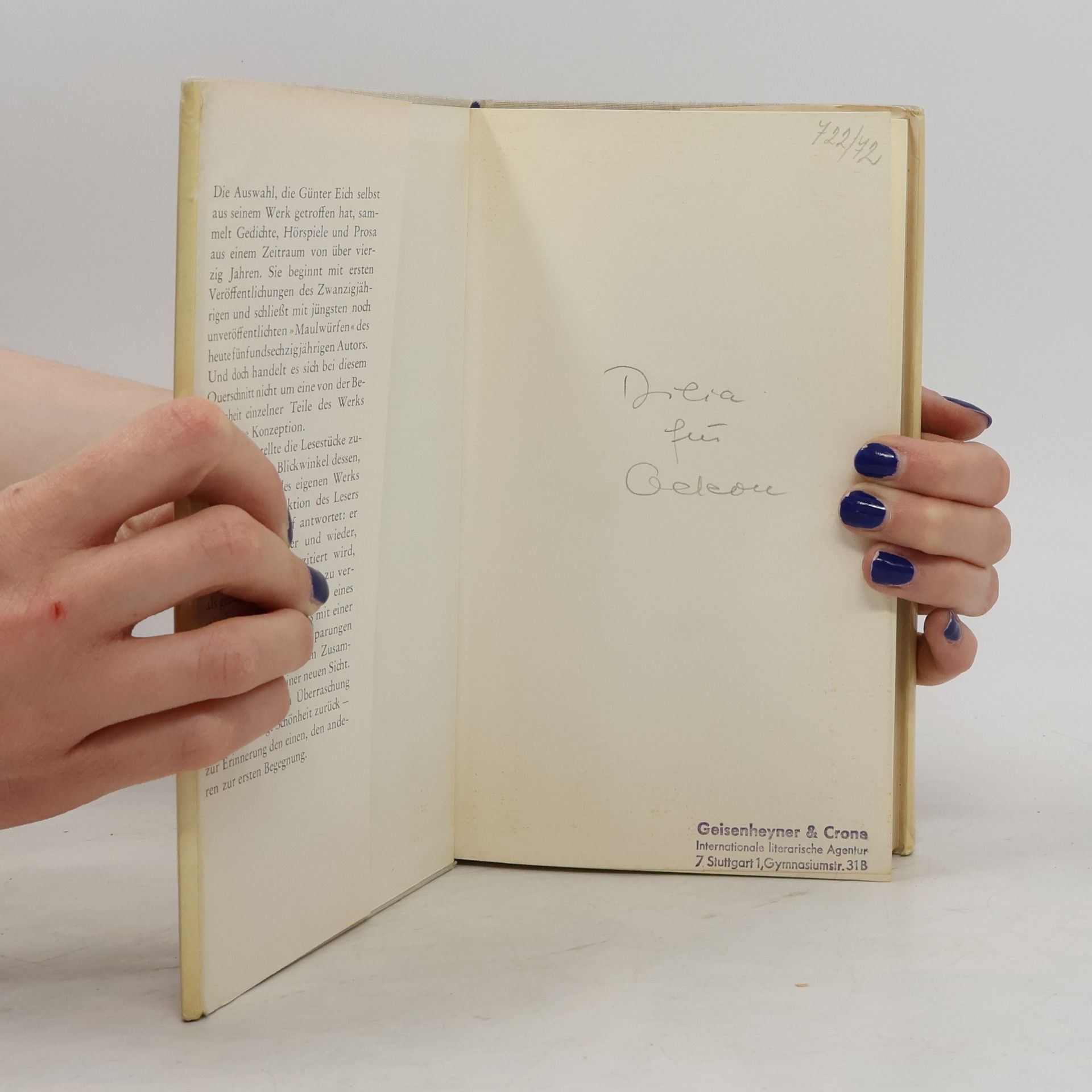 Günter Eich Ein Lesebuch