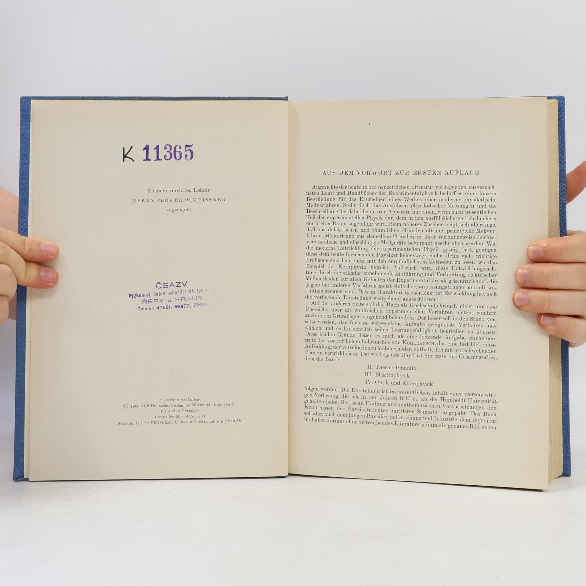 Franz Xaver Eder Moderne Messmethoden der Physik 1