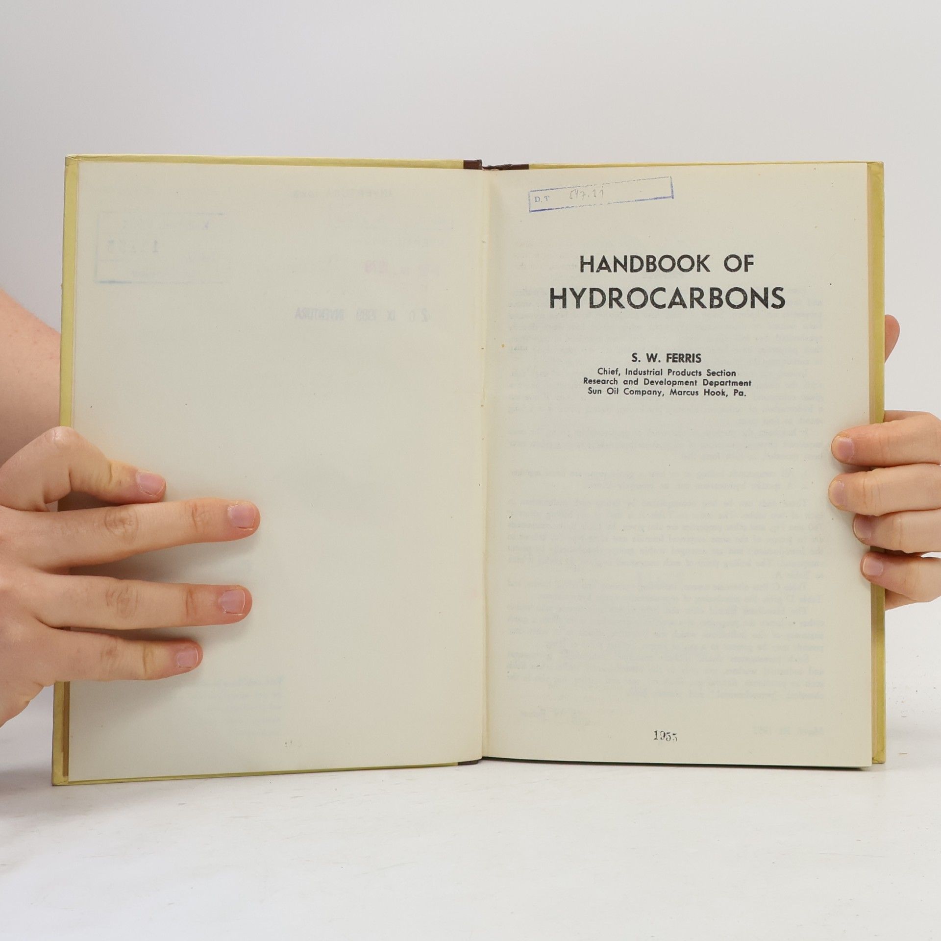 S. W. Ferris Handbook of Hydrocarbons