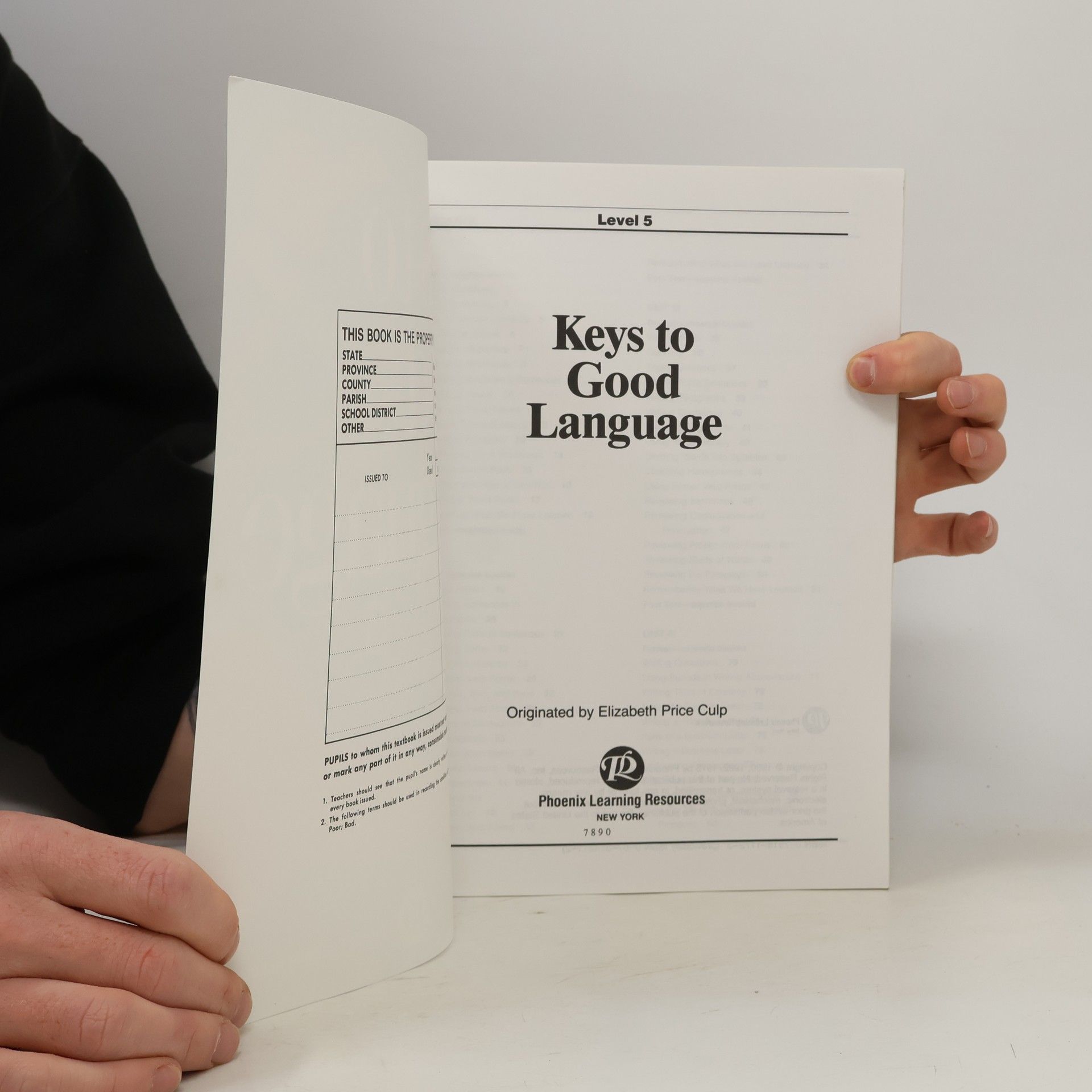 Elizabeth Price Culp Keys to Good Language: Text-Exercise Book