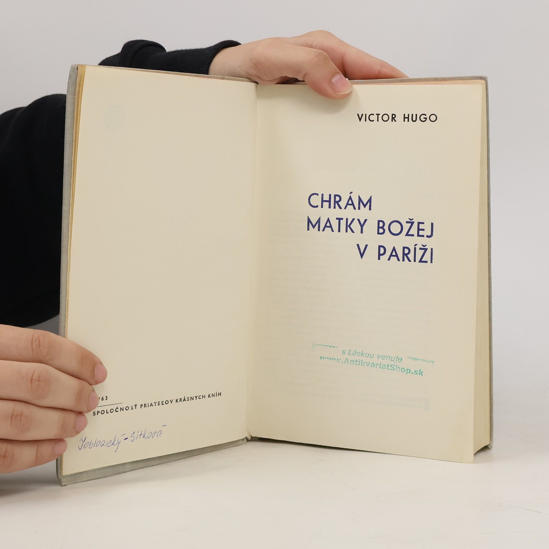 Victor Hugo Chrám Matky Božej v Paríži