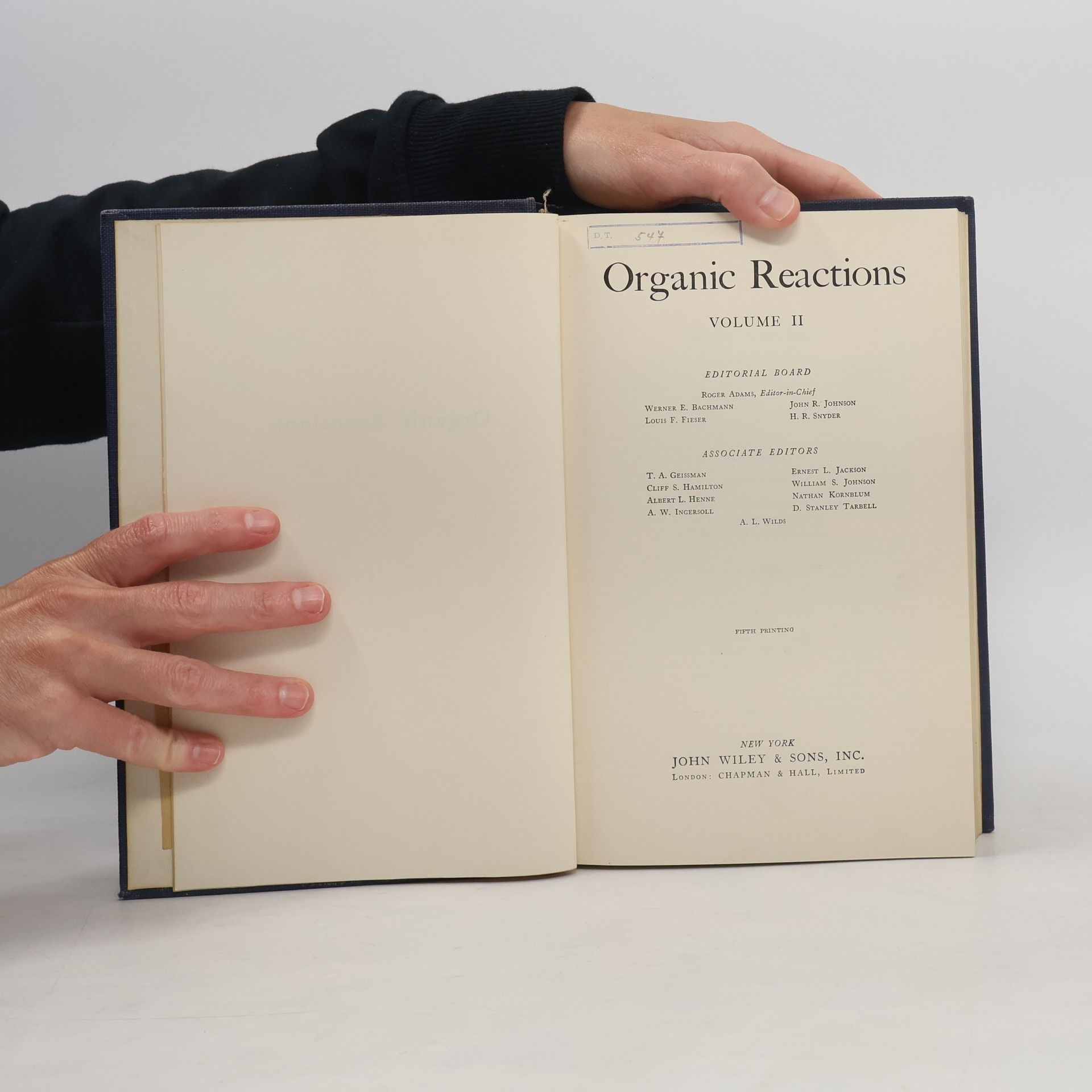 Autorenkollektiv Organic Reactions. Volume II