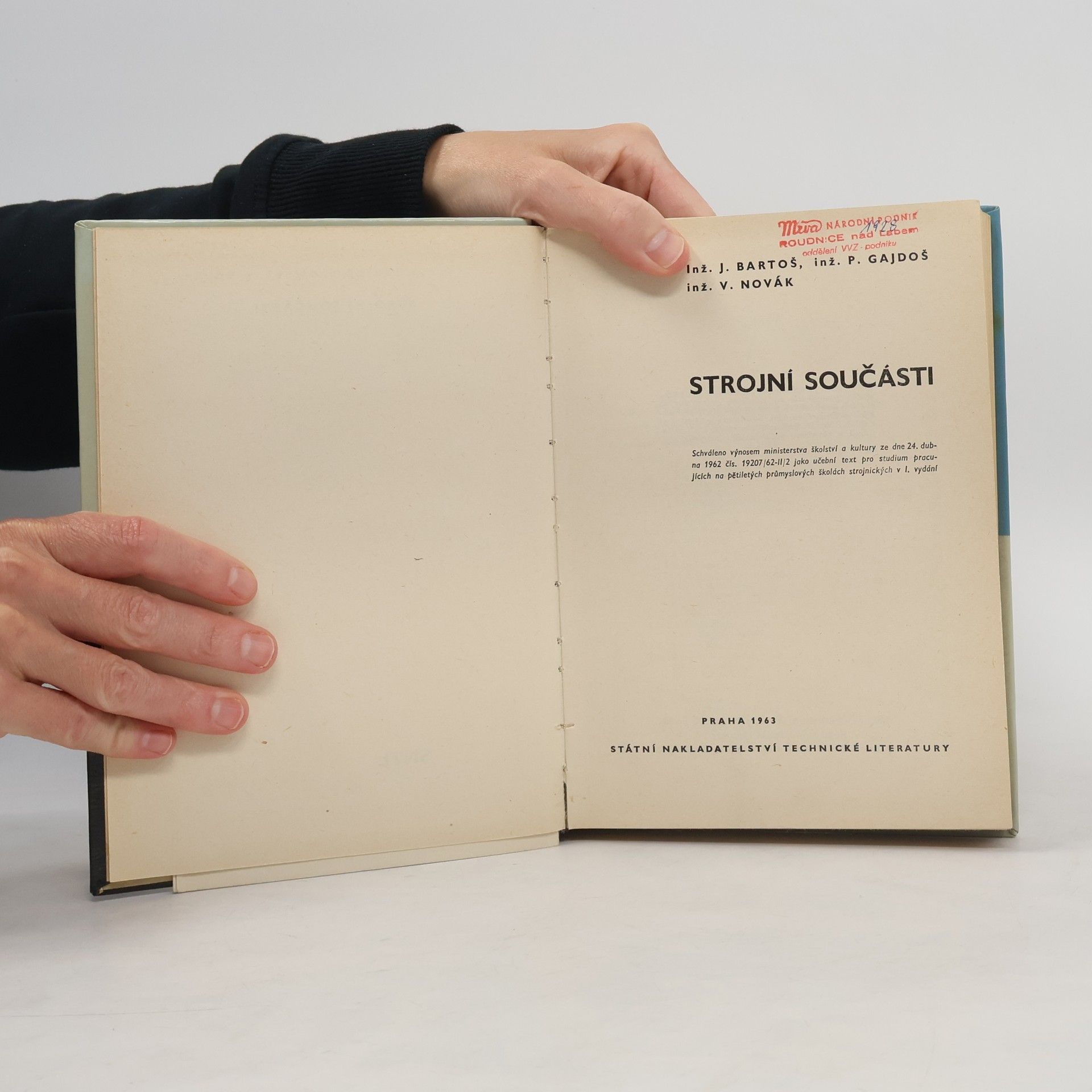 Josef Bartoš Strojní součásti