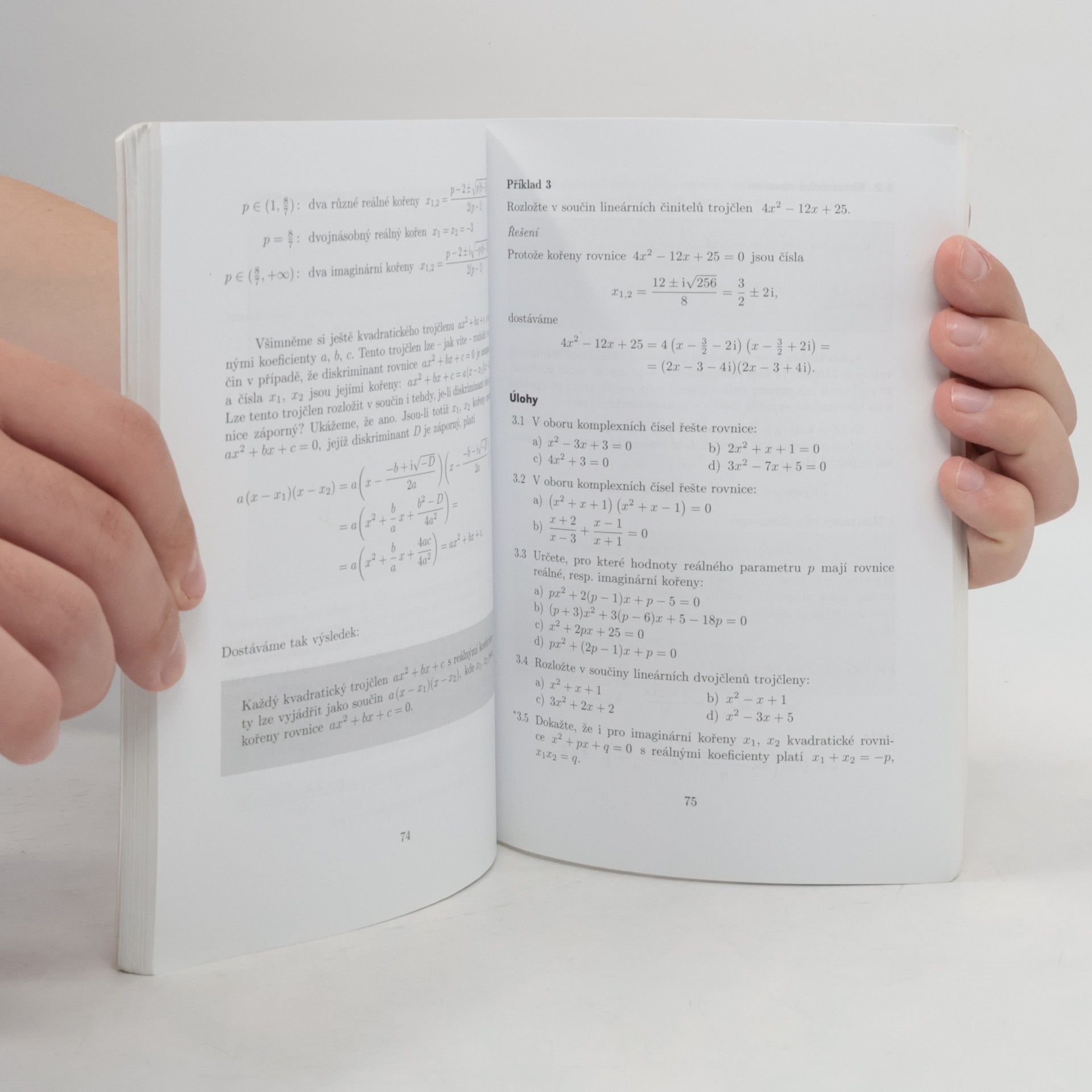 Emil Calda Matematika pro gymnázia : komplexní čísla