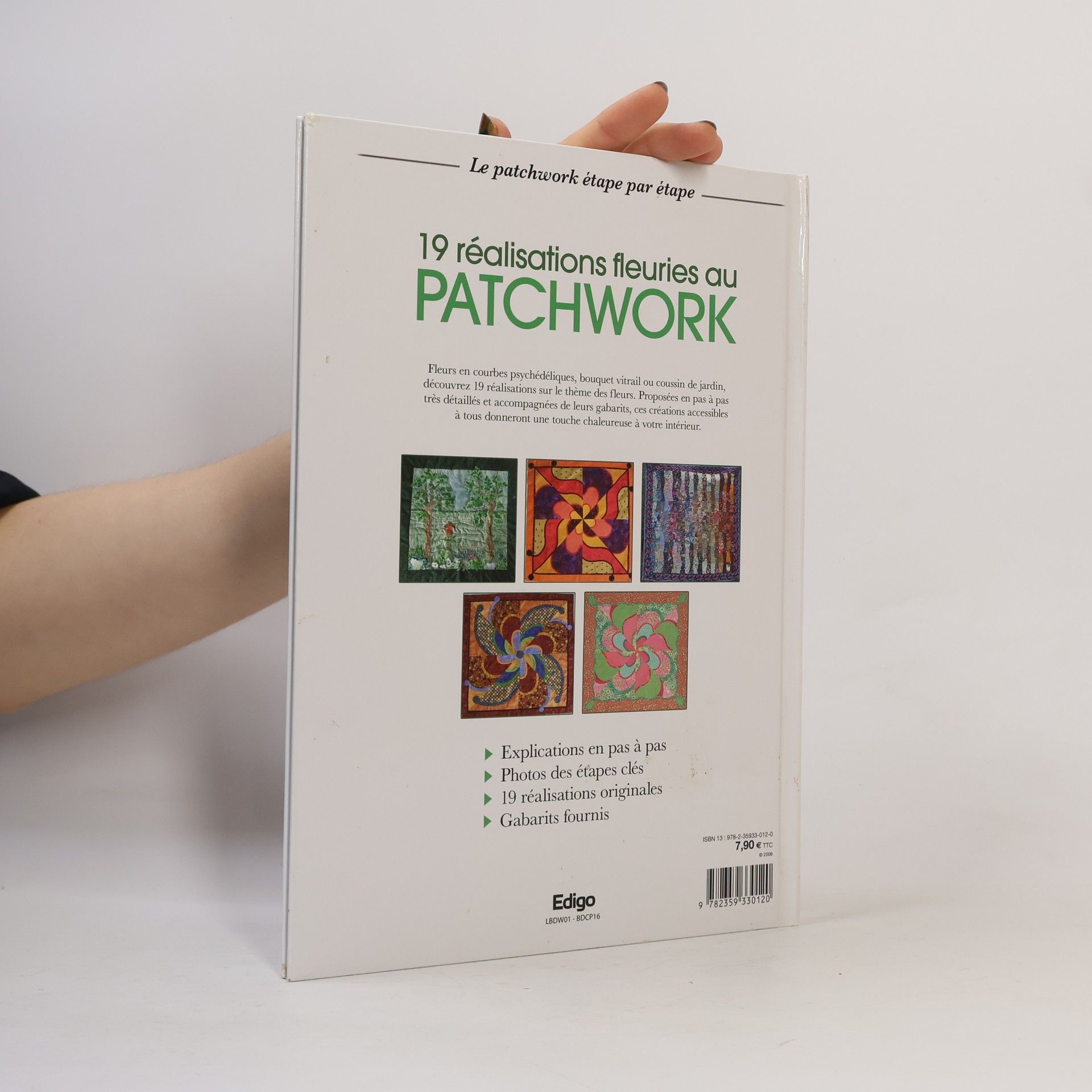 Collectif 19 réalisations fleuries au patchwork