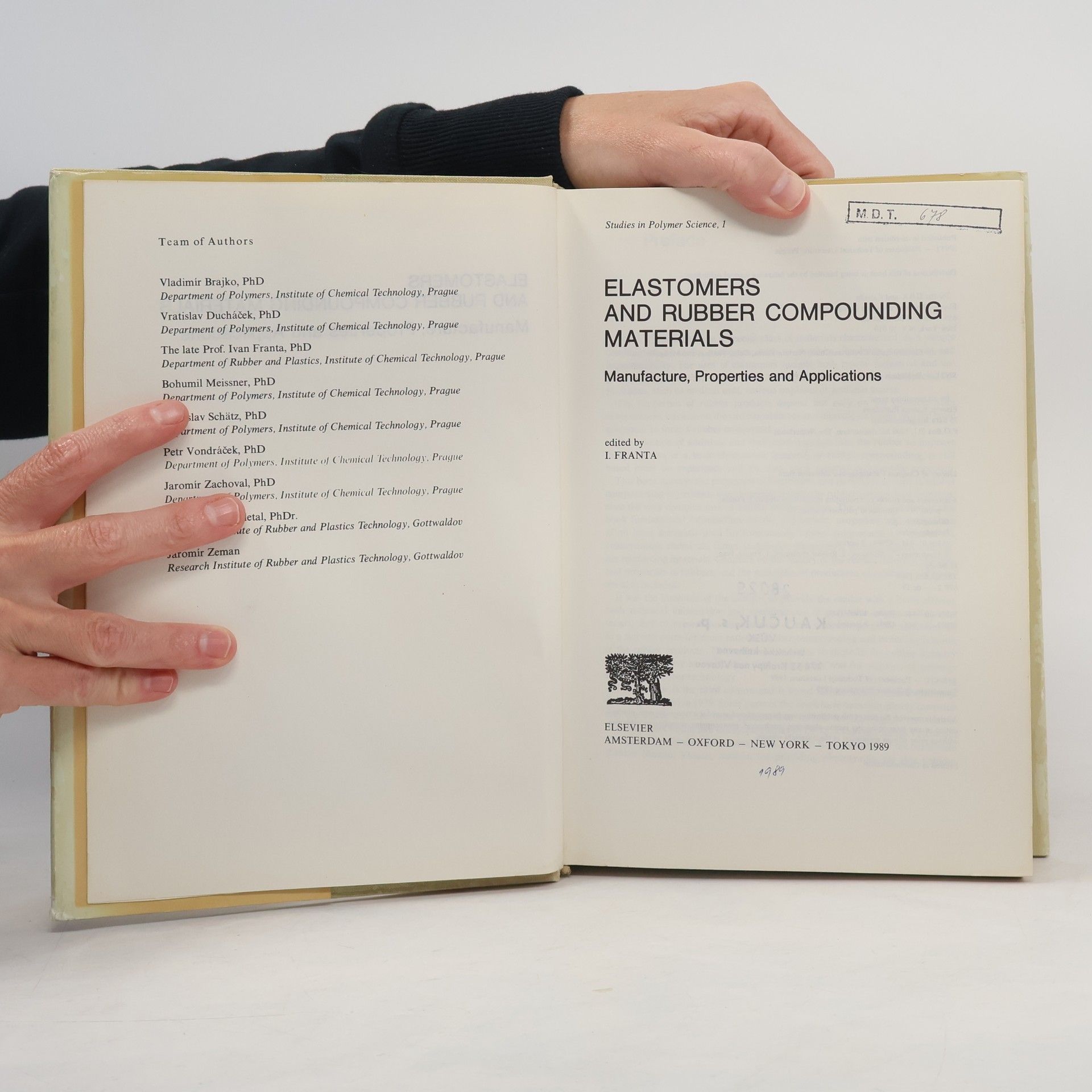 I. Franta Elastomers and Rubber Compounding Materials