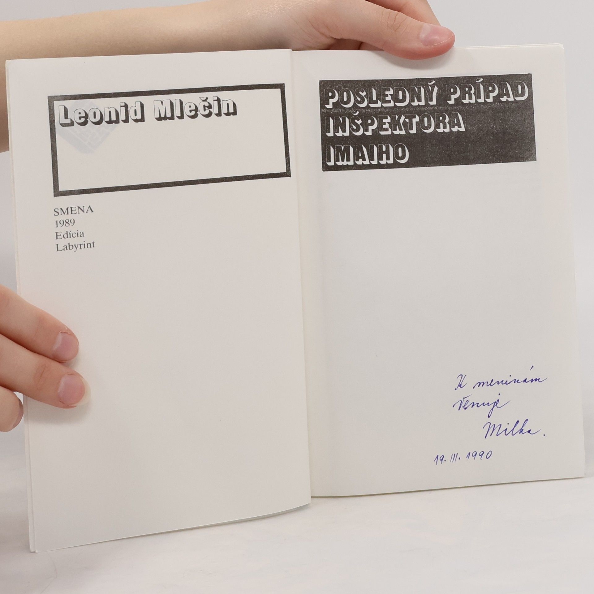 Leonid Mlečin Posledný prípad inšpektora Imaiho