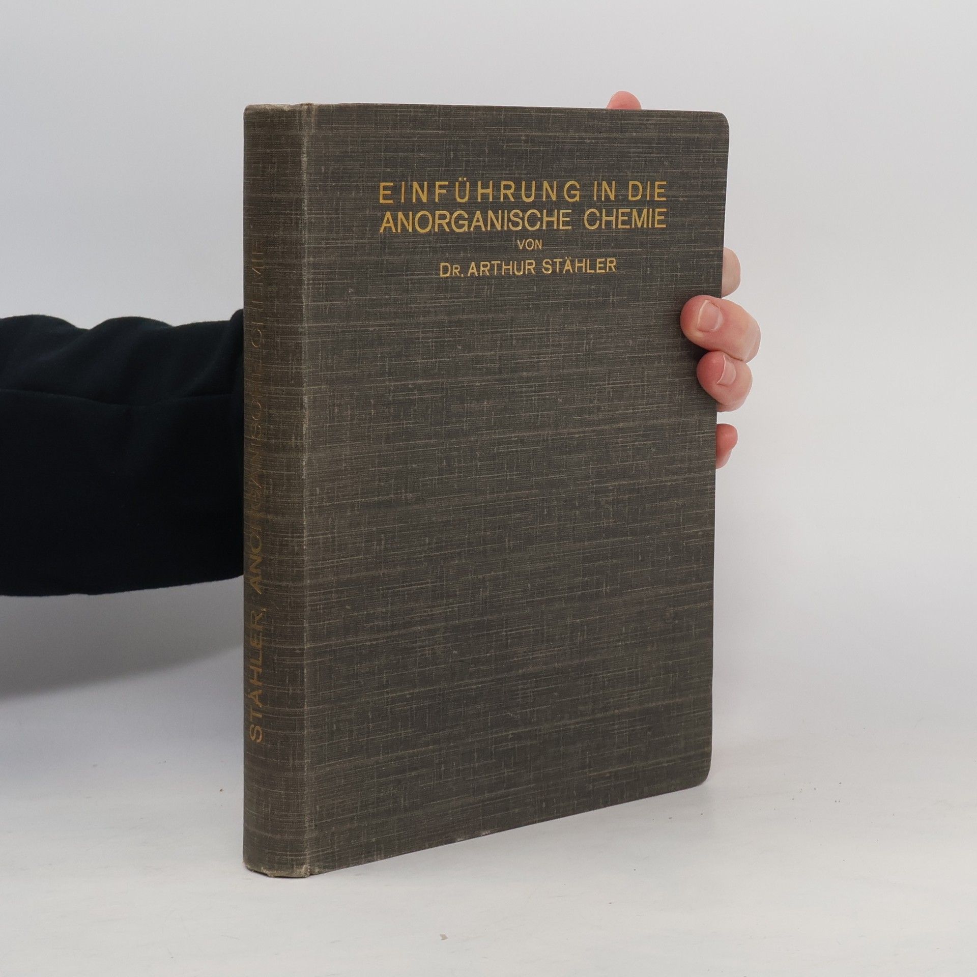 Arthur Stähler Einführung in die Anorganische Chemie