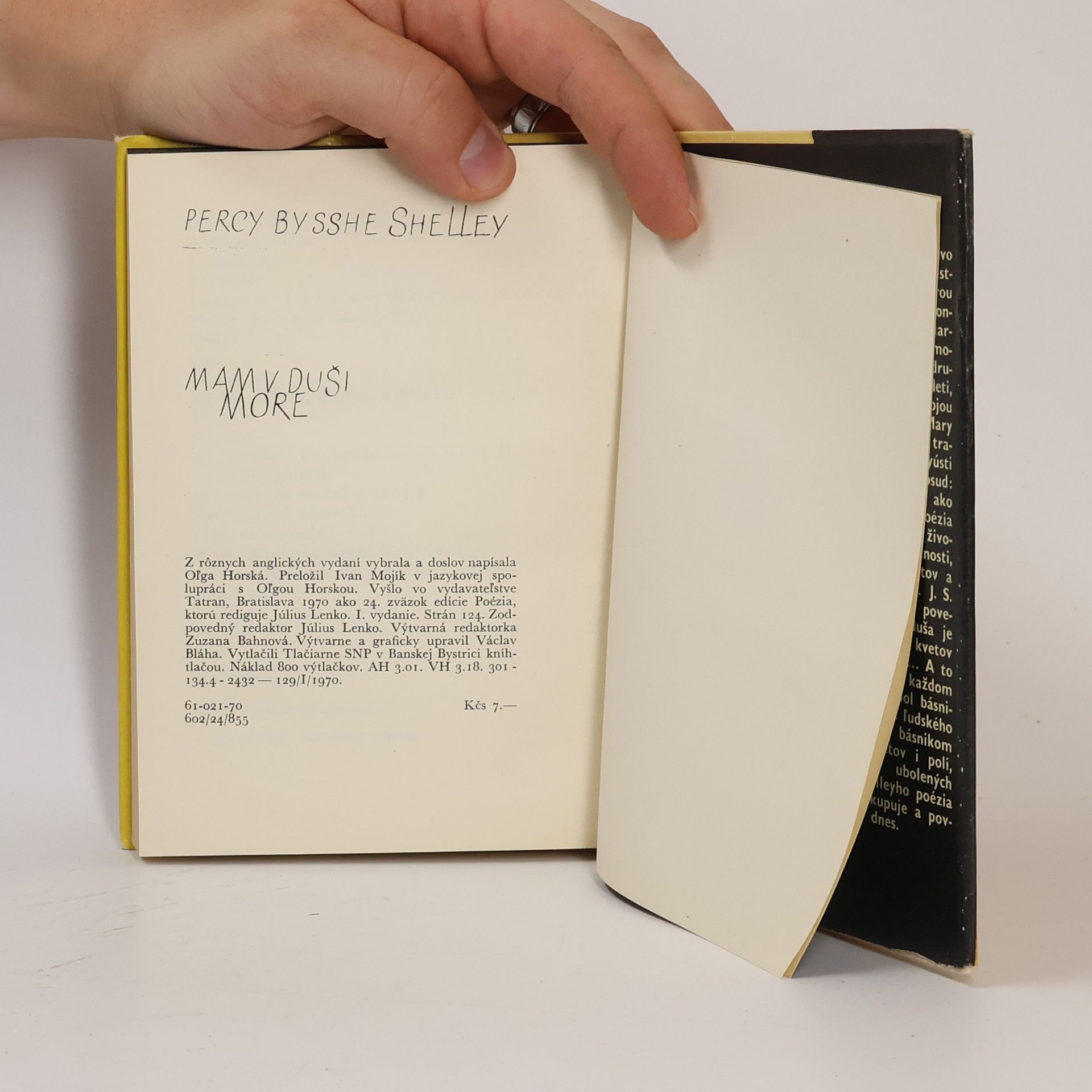 Percy Bysshe Shelley Mám v duši more