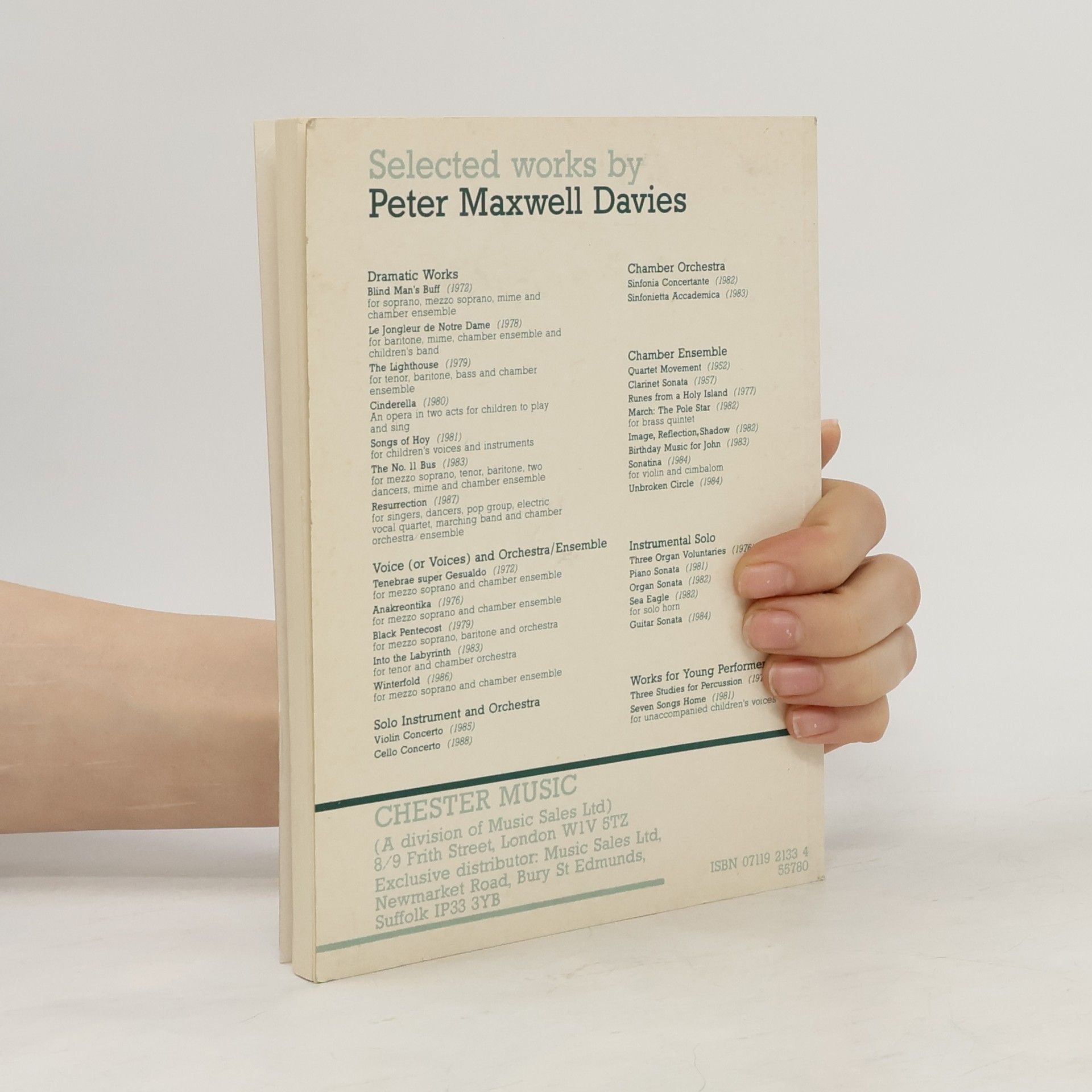 Peter Maxwell Davies Violin Concerto