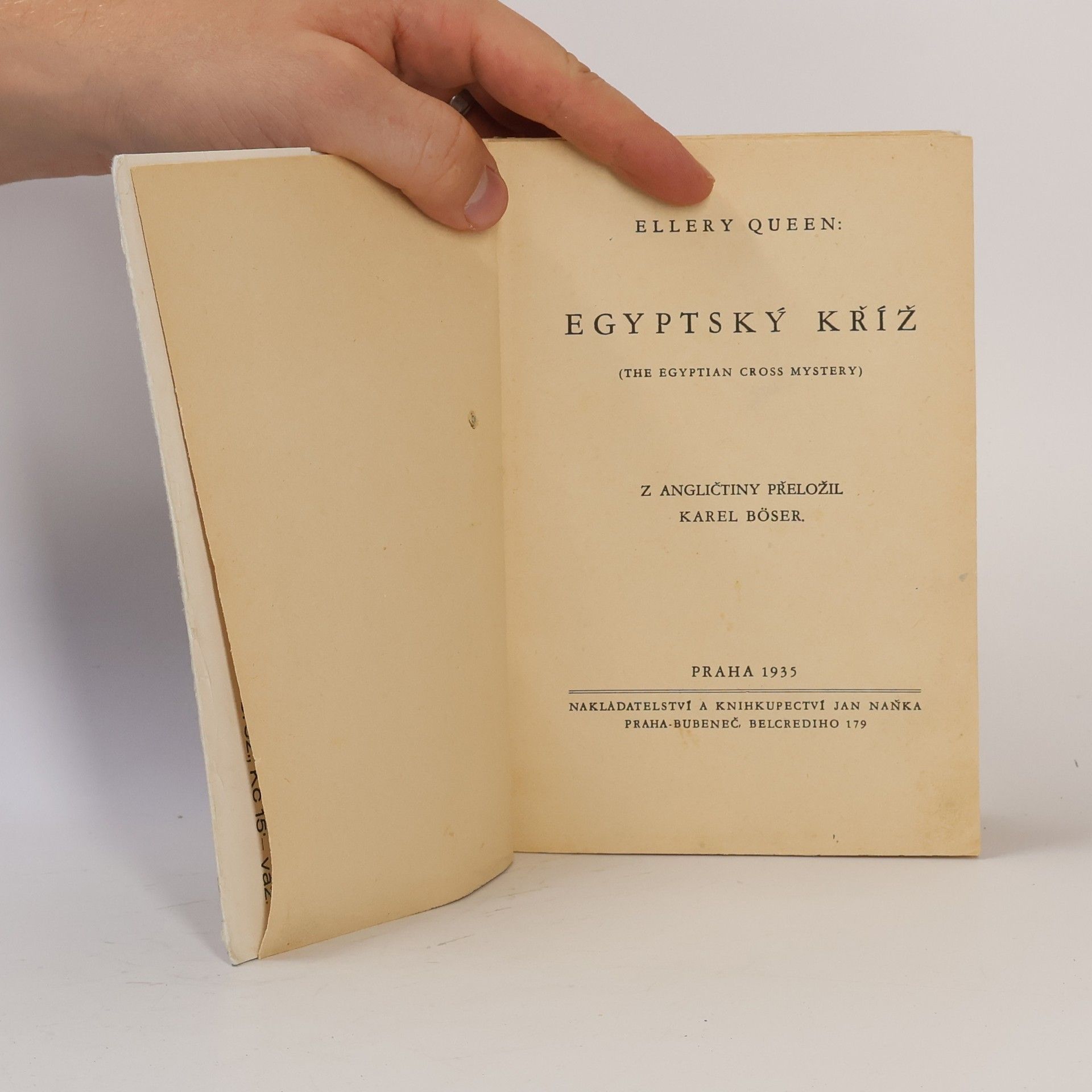 Ellery Queen Egyptský kříž
