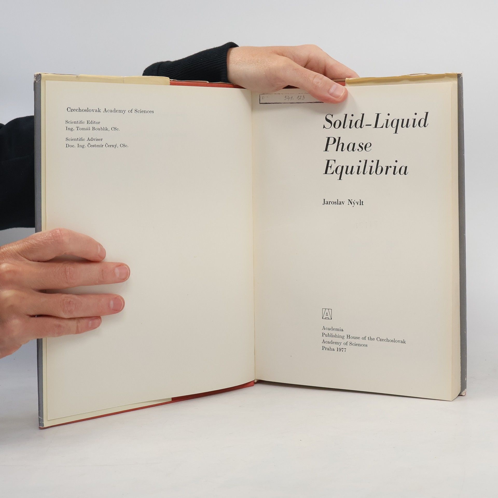 Jaroslav Nývlt Solid-Liquid Phase Equilibria